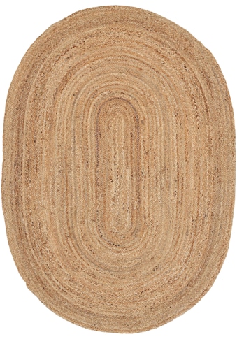 carpetfine Teppich »Nele«, rund, 6 mm Höhe, geflochtener Wendeteppich aus 100% Jute,... kaufen