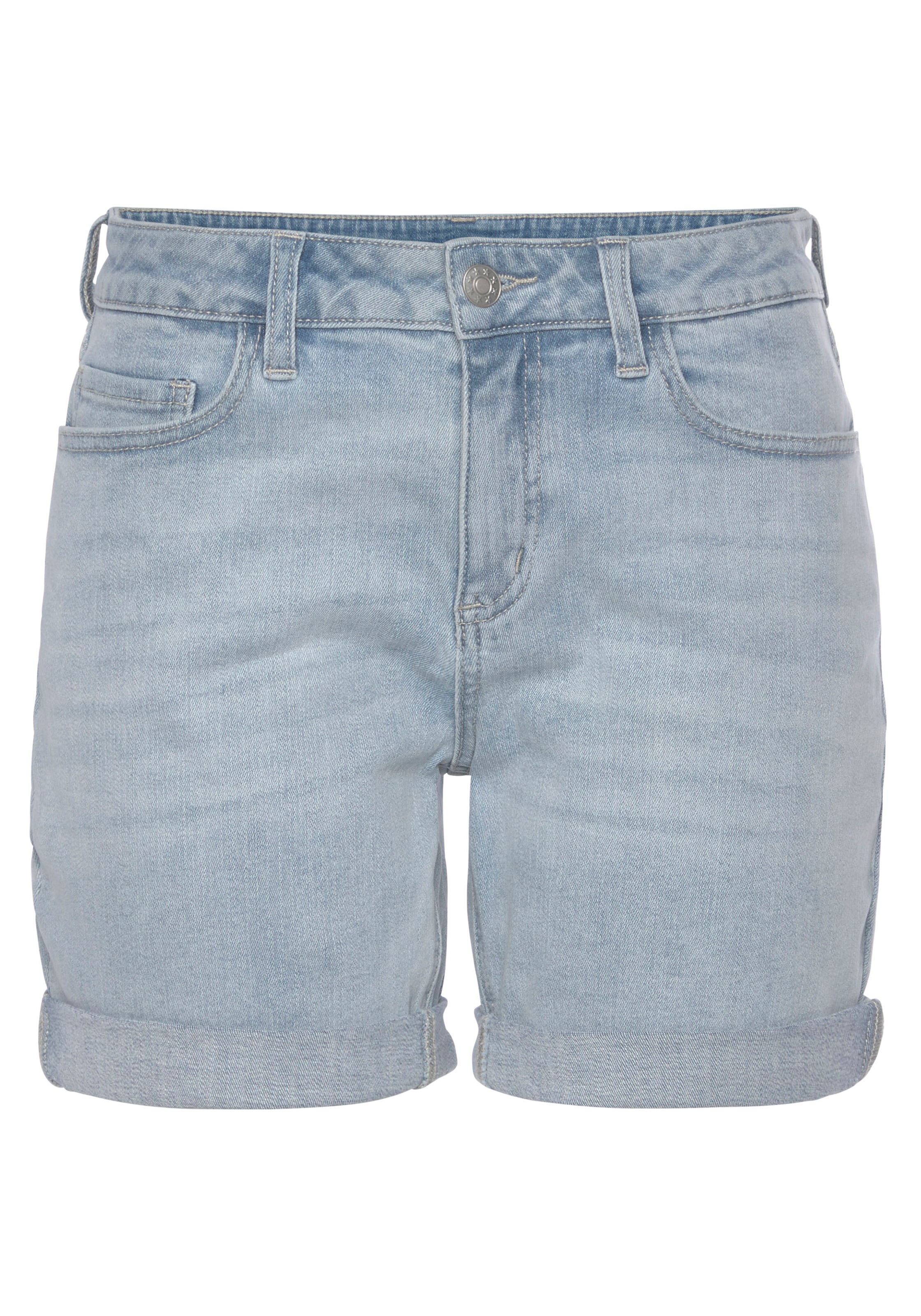 Vivance Jeansshorts, mit dezenter Waschung, Bermudas zum Krempeln, kurze Ho günstig online kaufen