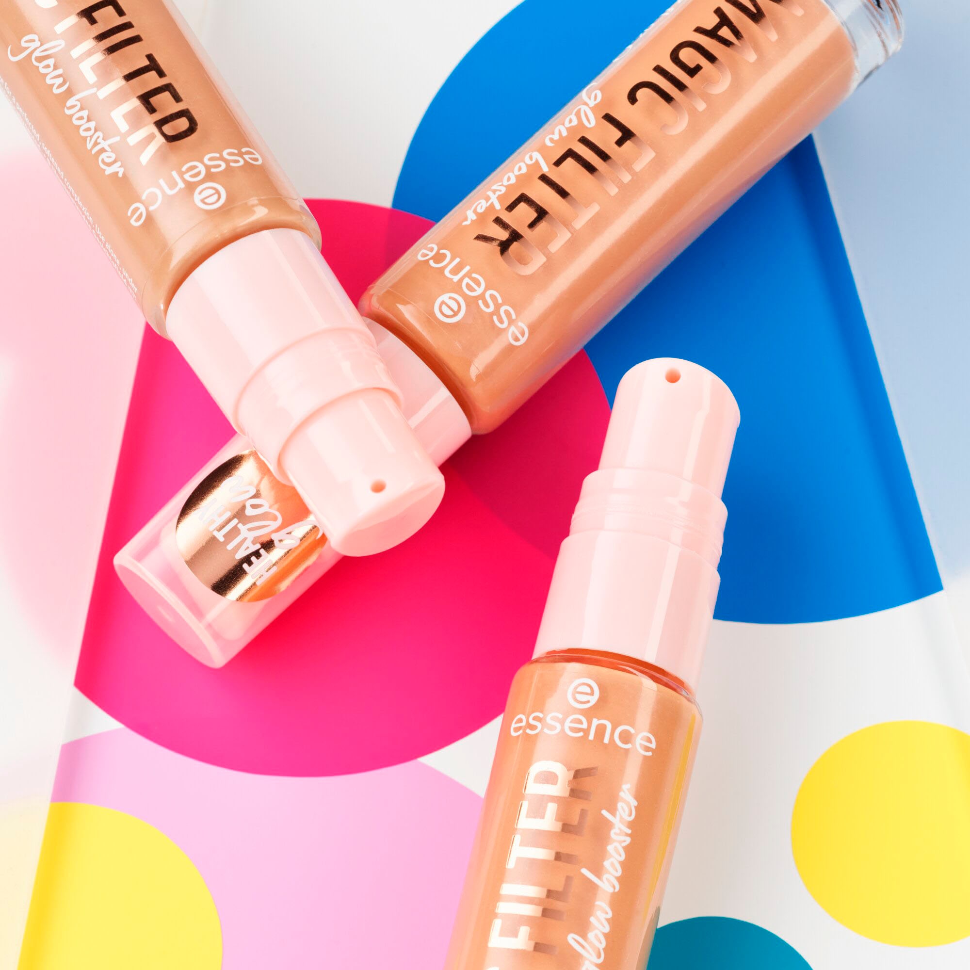 Essence Primer »MAGIC FILTER glow booster«, (3er Pack), mit weichem Tent