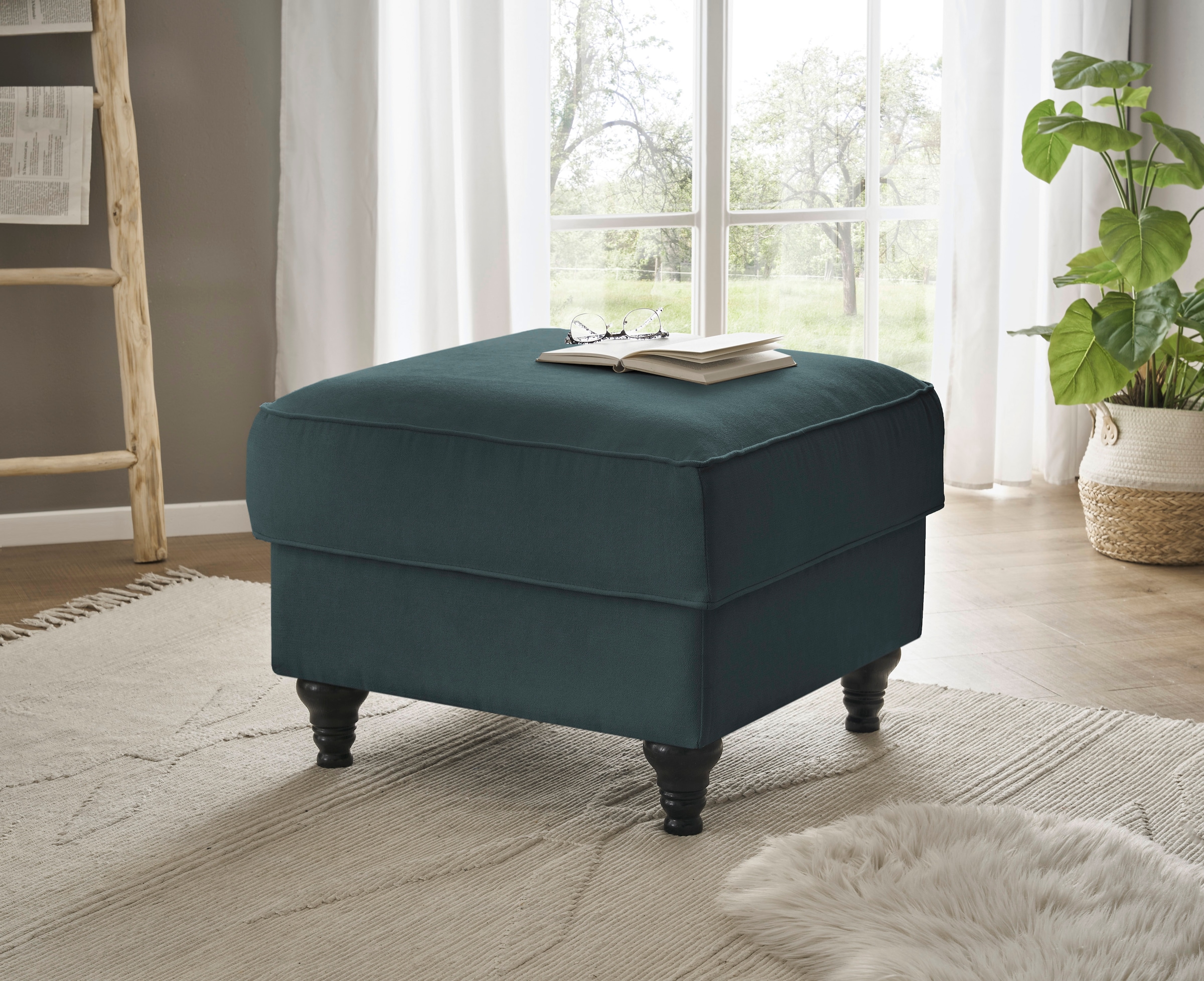 Home affaire Hocker »WESTMINSTER« mit Federkern-Polsterung