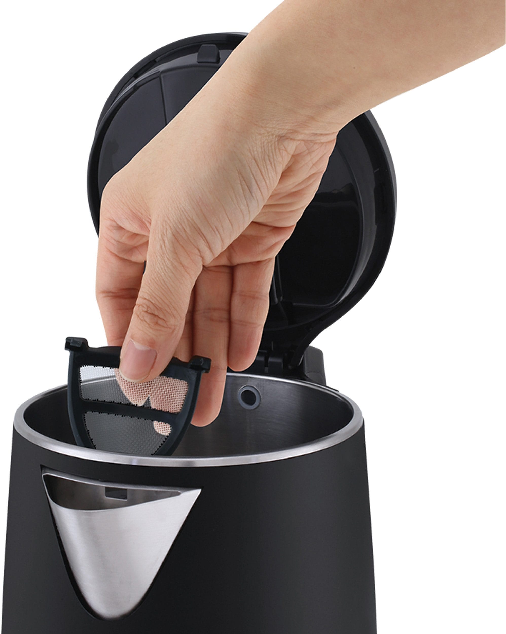 Tefal Wasserkocher »Safe to Touch KO3718«, 1,5 l, 2400 W, Doppelwandig, 360° drehbare Öffnung, Anti-Kalk Filter, kabellos