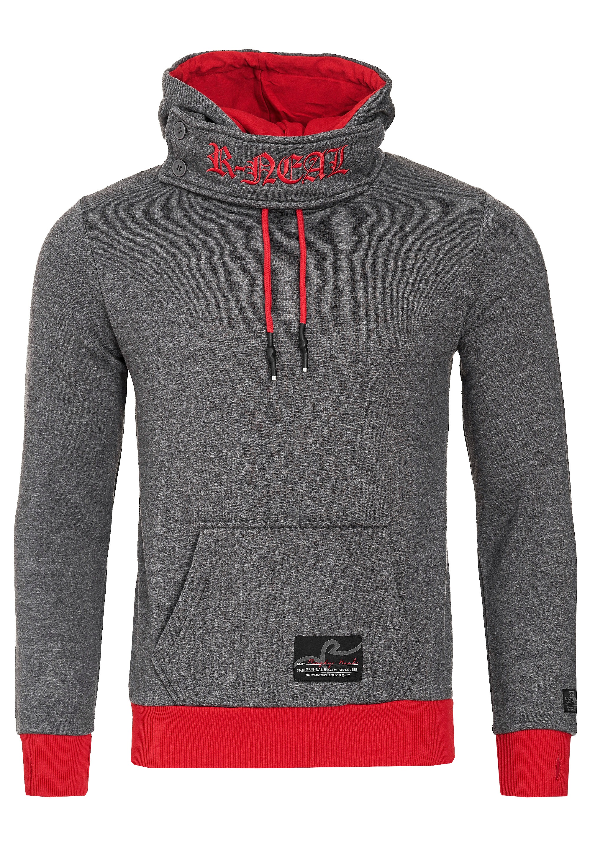 Rusty Neal Kapuzensweatshirt, mit modernem Schnitt