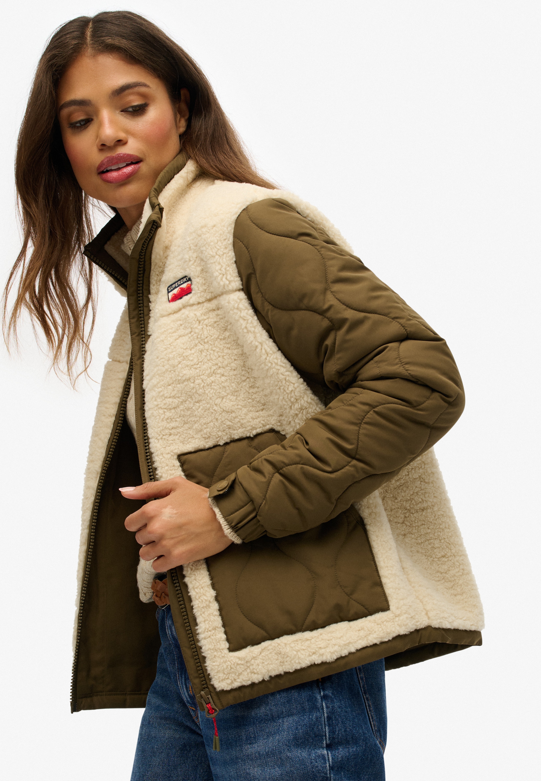 Superdry Parka »FLEECE HYBRID JACKET«