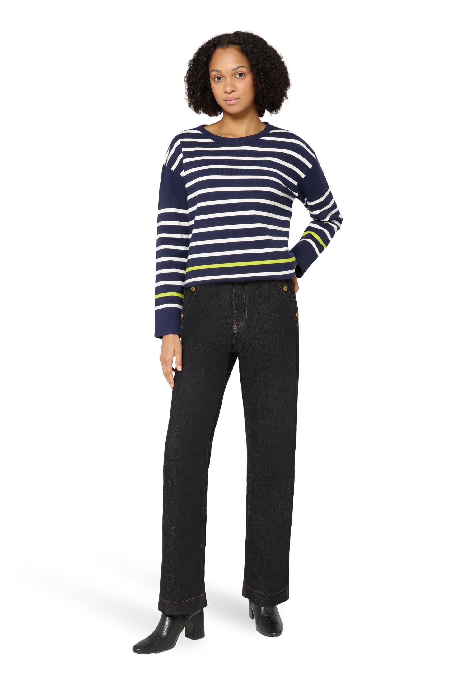 Cartoon Strickpullover »Damen mit Rundhalsausschnitt« 1 tlg.