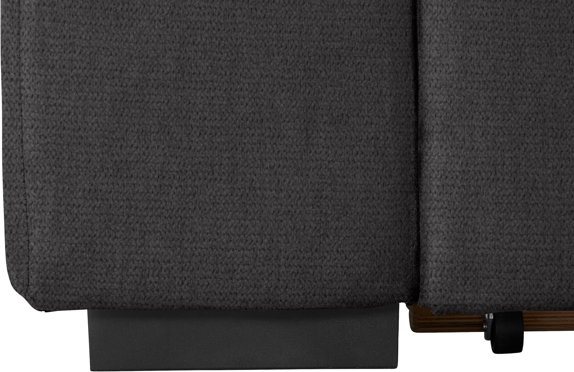 COTTA Ecksofa »Lola L-Form mit Kopfteilfunktion & Hocker«, (Set, mit Hocker), wahlweise mit Bettfunktion, Bettkasten & Armteilverstellung