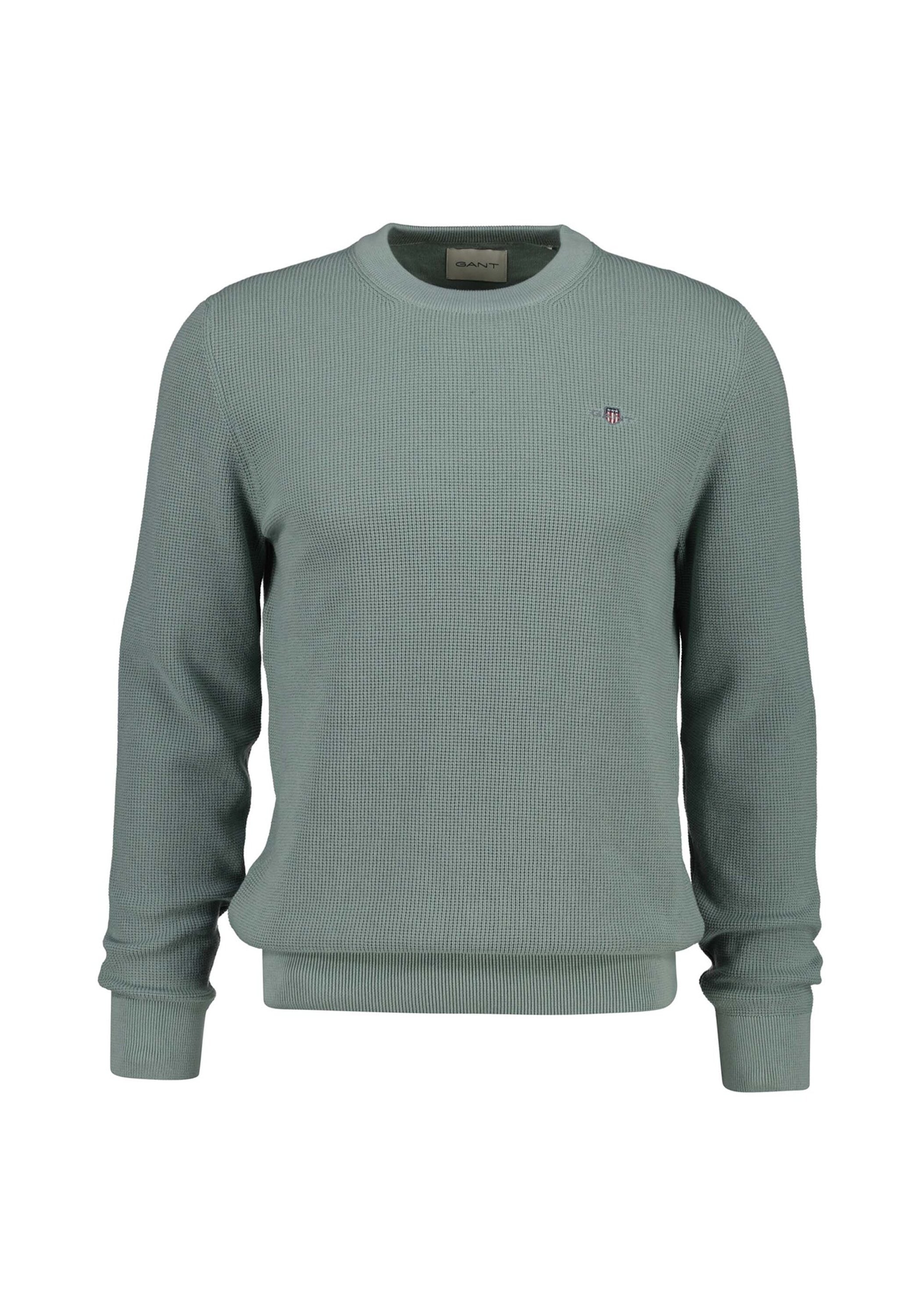 Gant Sweater "Strickpullover MICRO TEXTURED COTTON C-NECK 1er Pack", 1 tlg. günstig online kaufen