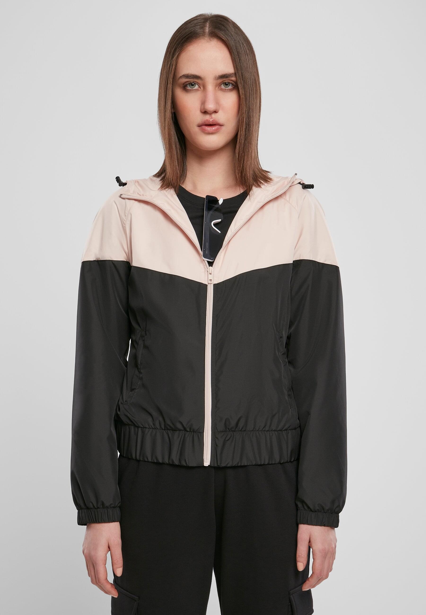 URBAN CLASSICS Anorak »Urban Classics Damen Ladies Arrow Windbreaker«, (1 St.), mit Kapuze