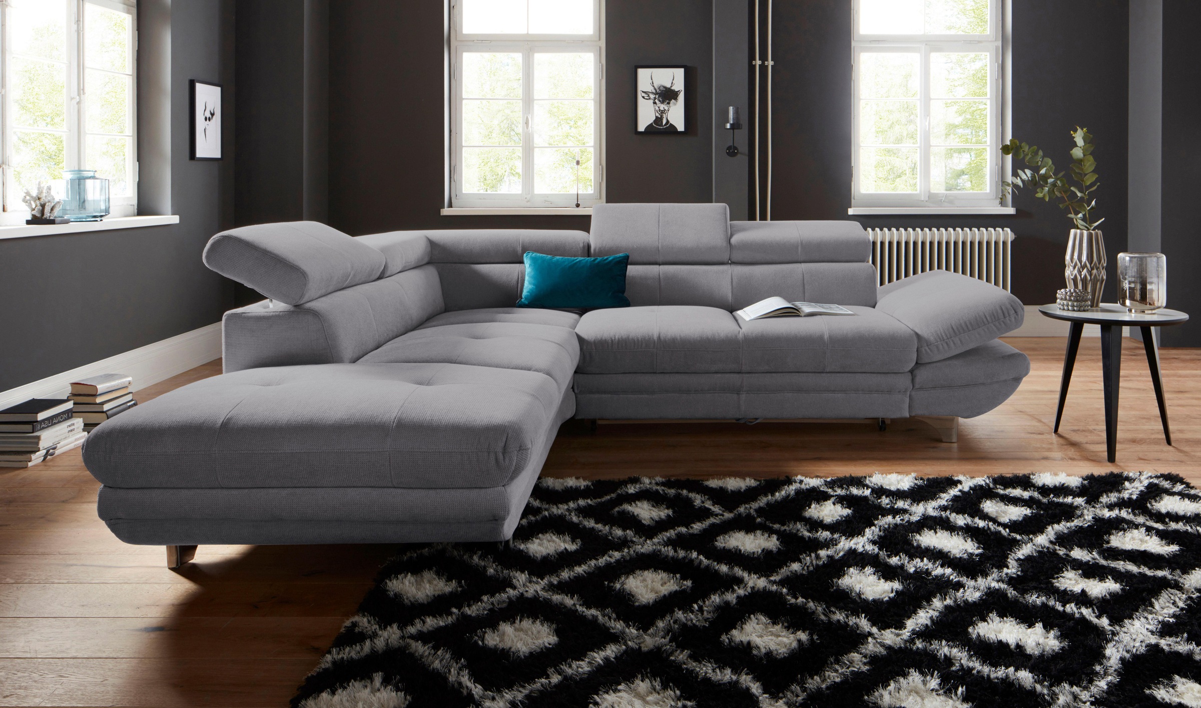 COTTA Ecksofa "Enterprise L-Form" mit Arm- & Kopfteilverstellung, wahlweise günstig online kaufen