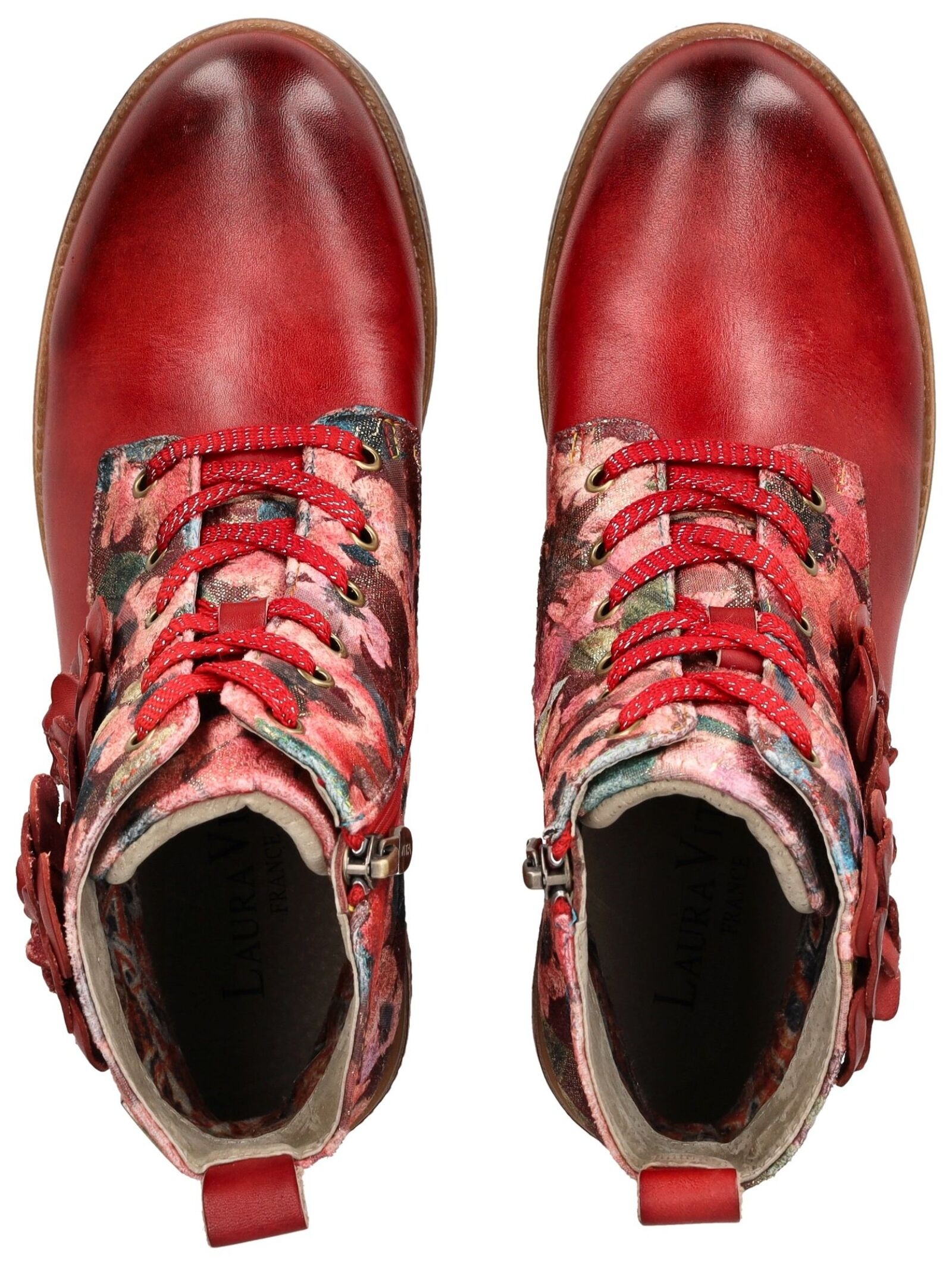 LAURA VITA Schnürstiefelette »LAURA VITA Stiefelette Leder/Textil«