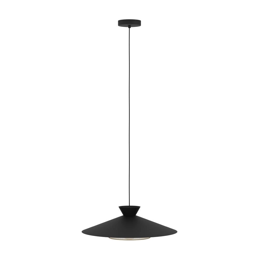 EGLO Hängeleuchte »GRIZEDALE Pendellampe, Stahl, Retro, Esszimmerlampe, Hängelampe, Lampe« E27 1 Stk. Hängeleuchte, H110 x Ø50 cm, schwarz, messing, 1X40W exkl.