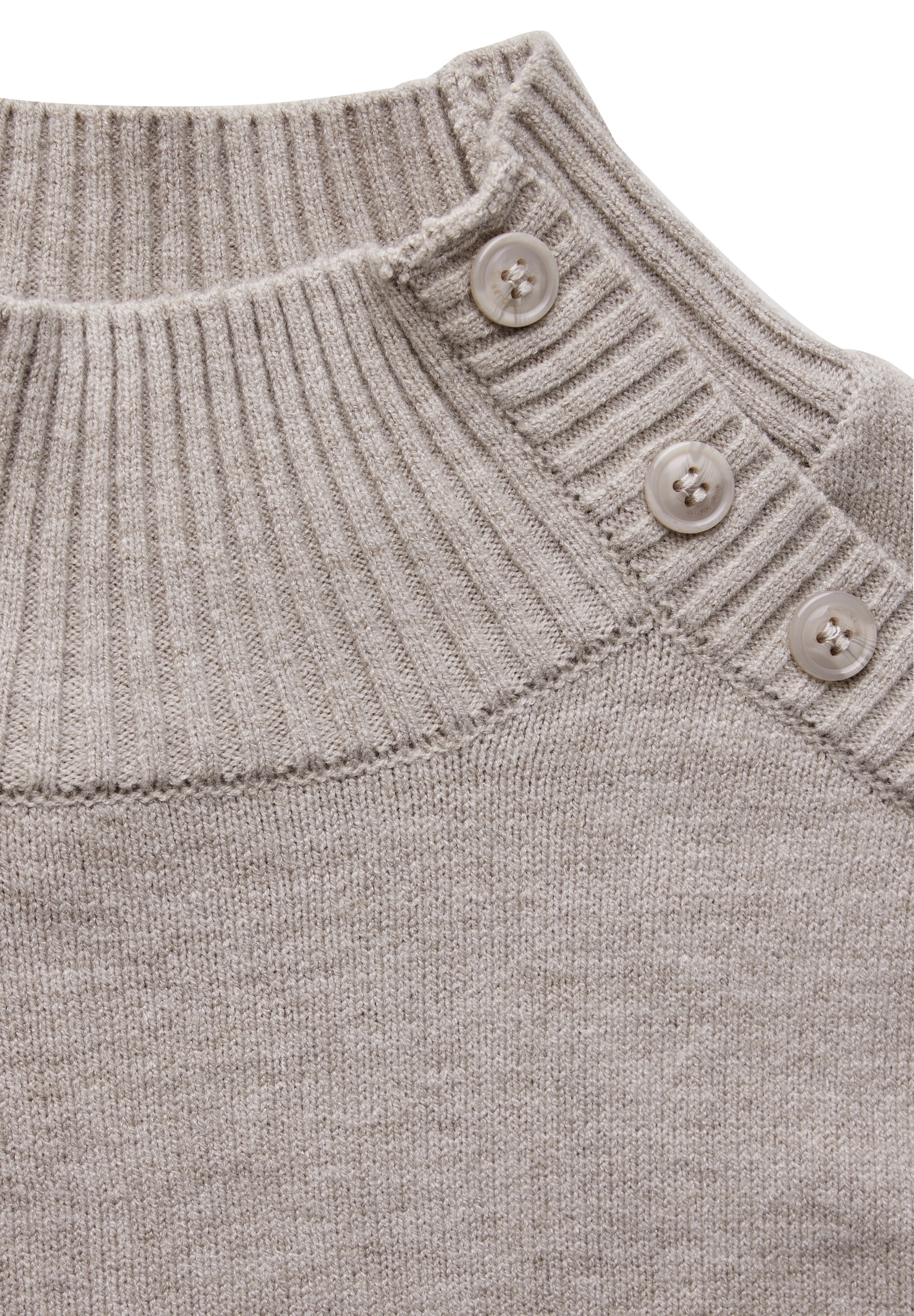 STREET ONE Strickpullover, mit Knopf Details