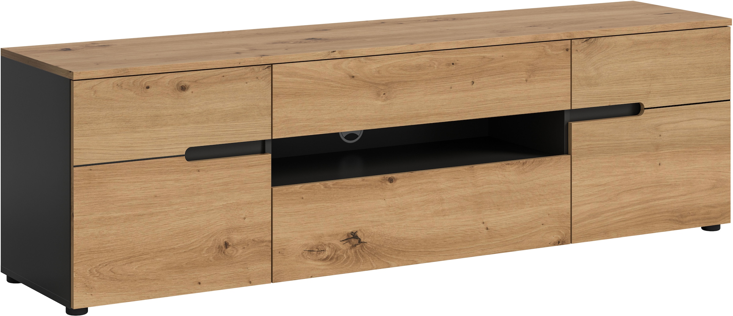 INOSIGN TV-Schrank »REHAT, TOPSELLER!, Breite: 184cm, 2 Türen, 1 Klappe, 1 Schublade«, (1 St.), Lowboard, TV Lowboard, Anrichte, Fernsehschrank, Sideboard
