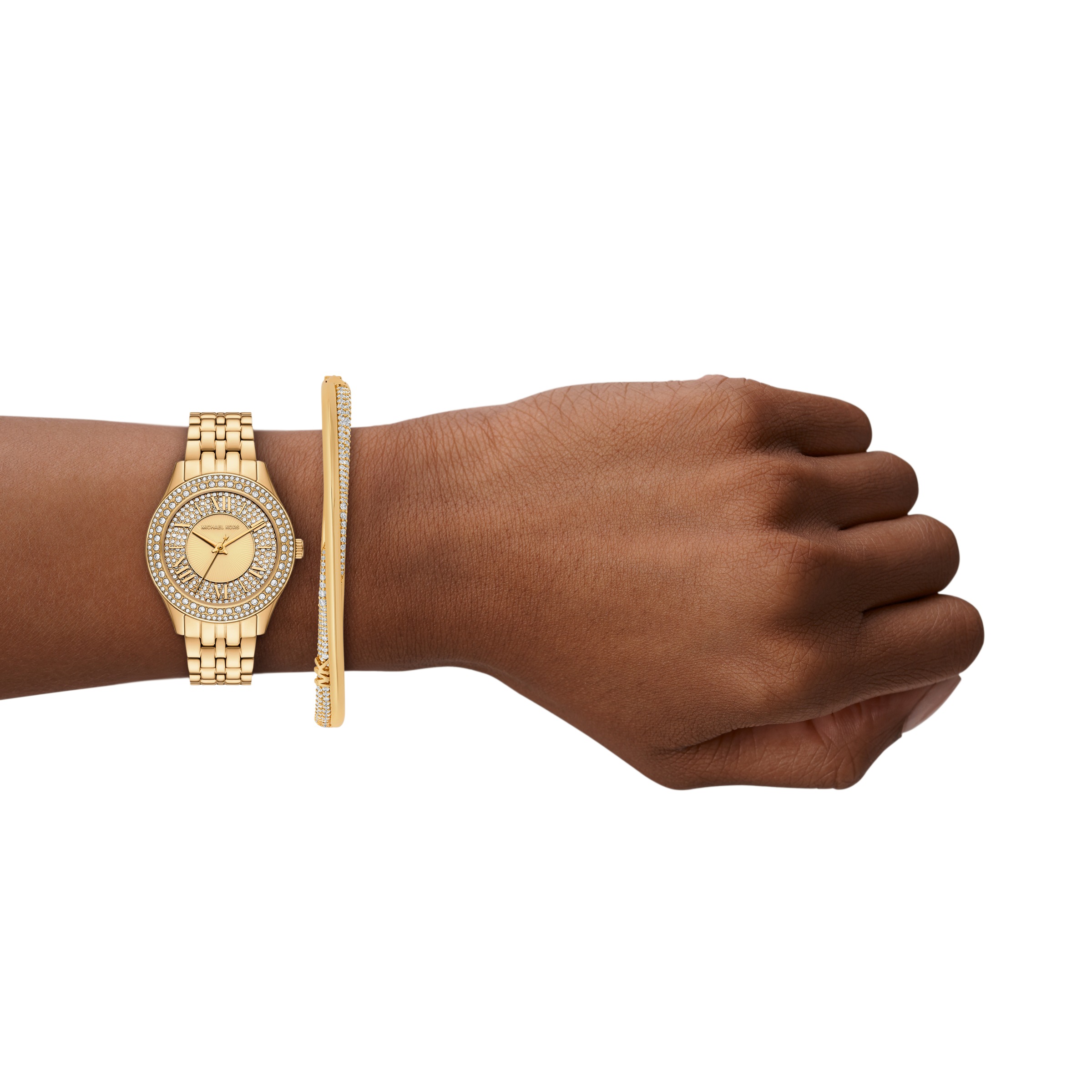 MICHAEL KORS Quarzuhr »HARLOWE« Armbanduhr, Damenuhr, Edelstahlarmband, Ideal auch als Geschenk