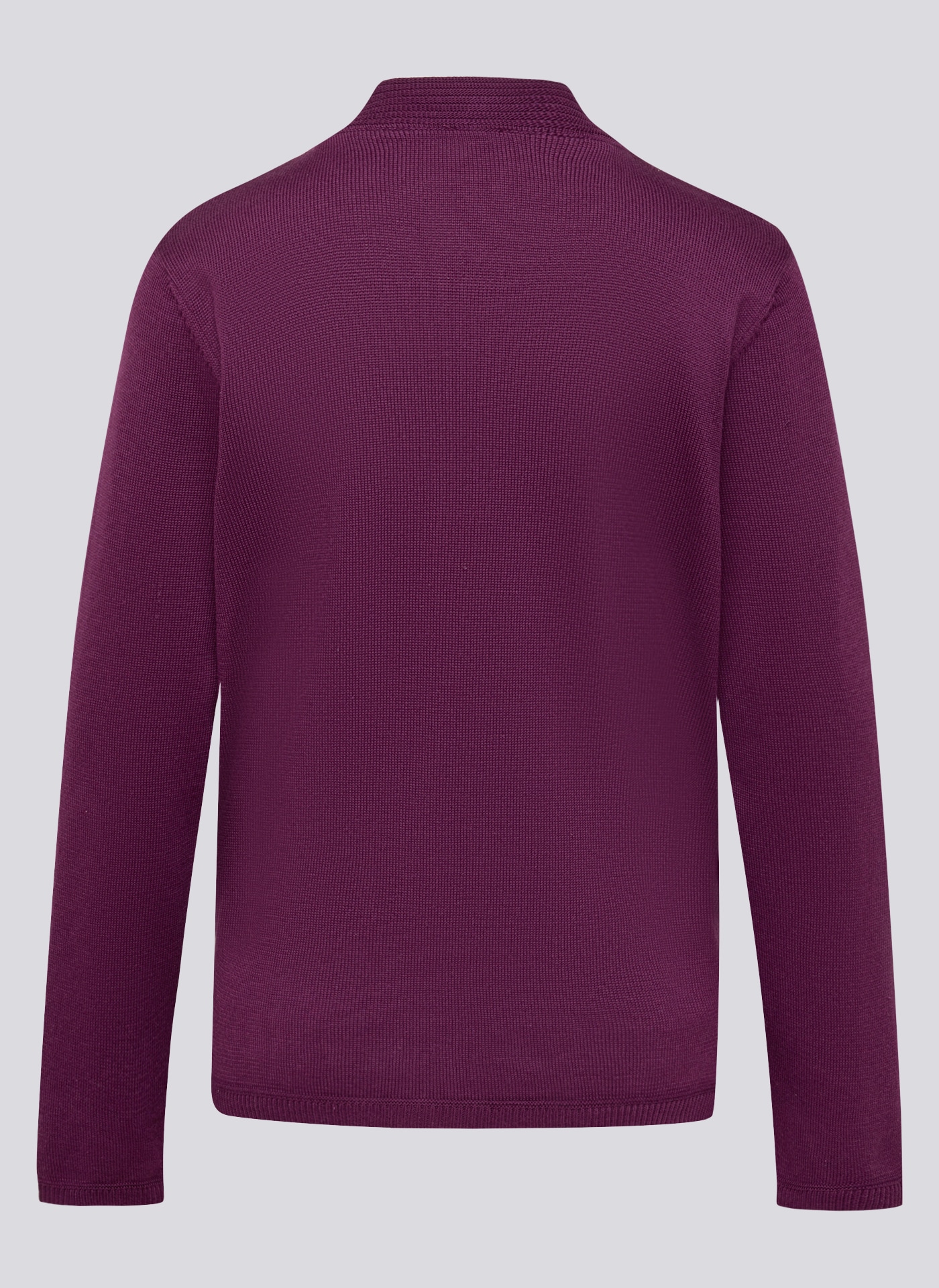 Rabe Strickjacke mit Reißverschluss und Stehkragen