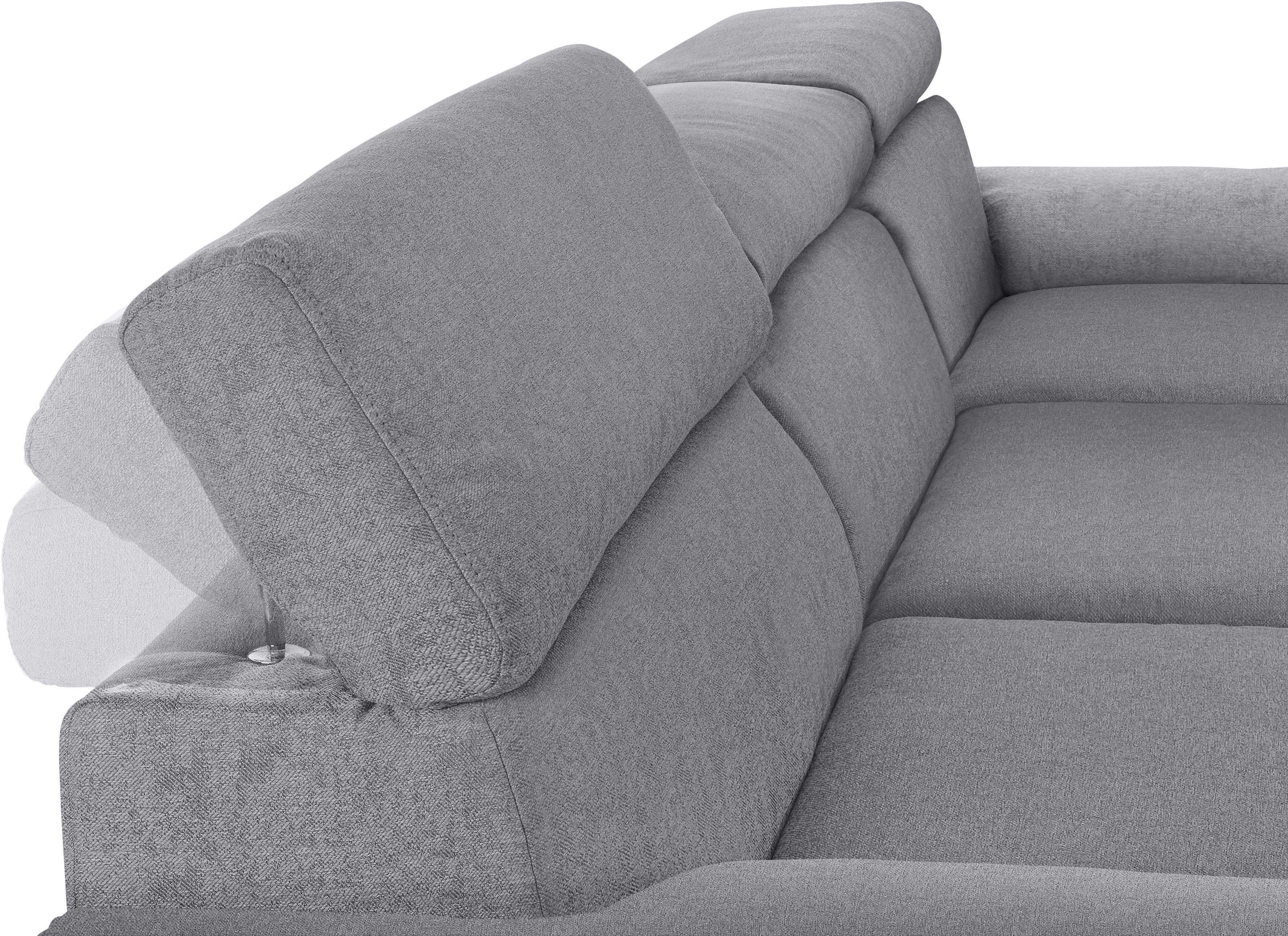 Thumbnail - DOMO collection Ecksofa "Mira, inklusive Kopfteilverstellung für mehr Wohlfühlkomfort, L-Form" wahlweise mit Bettfunktio...