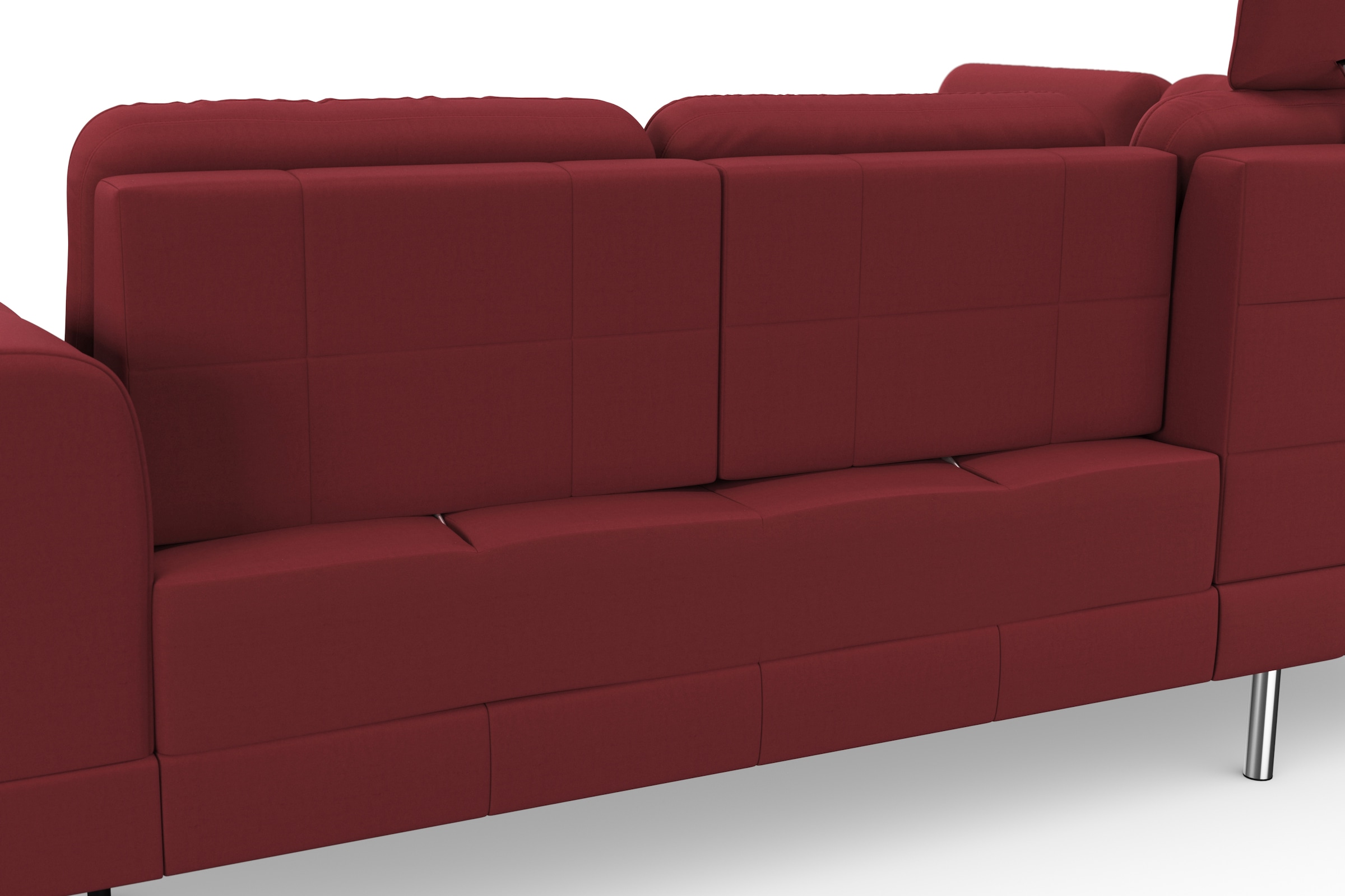 sit&more Ecksofa »Bendigo L-Form«, inklusive Sitztiefenverstellung, Bodenfreiheit 15 cm, in 2 Fußfarben