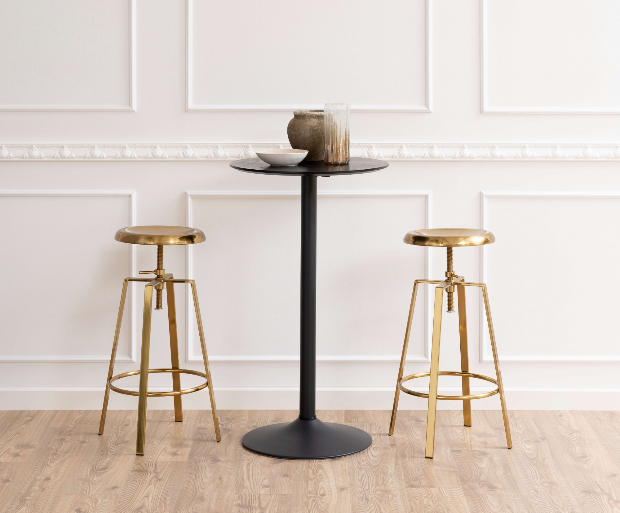 ACTONA GROUP Bartisch "Ibiza" 1 Stk. tlg. Bartisch rund Ø 60 cm, Schwarz, m günstig online kaufen