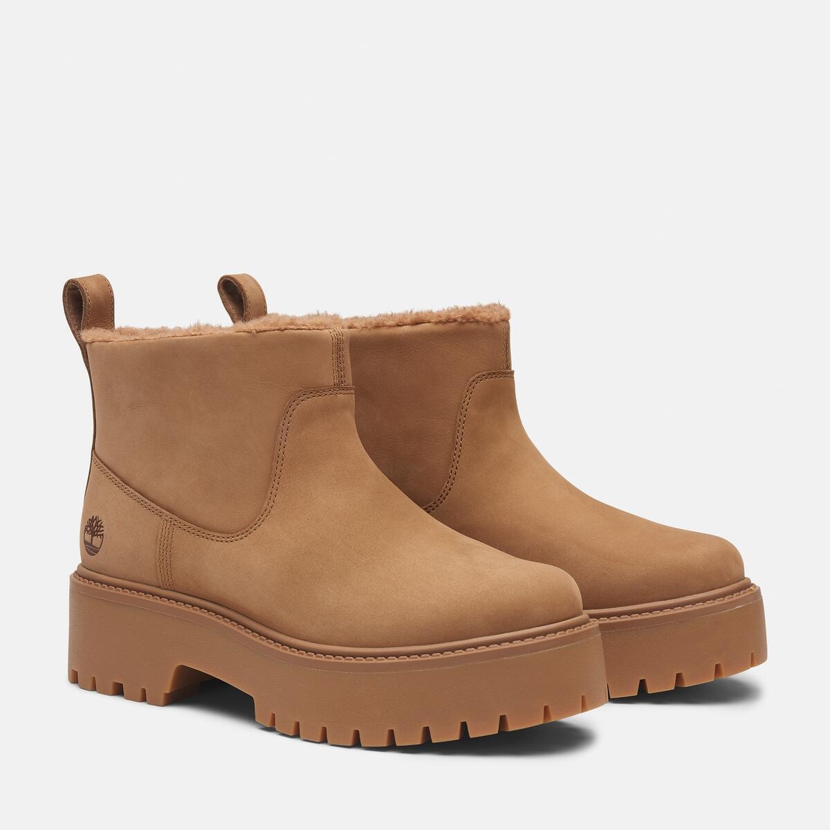 Timberland Chelseaboots "STONE STREET MID WARM LINED BOOT", Stiefelette, Winterschuhe, Ankle Boots, gefüttert