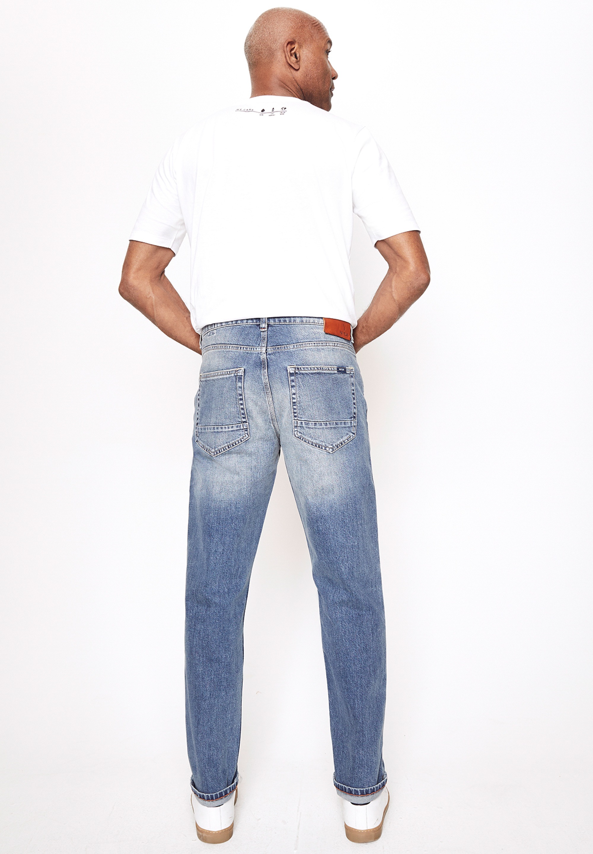 FIVE FELLAS Tapered-fit-Jeans »MANSON«, nachhaltig, Italien, Stretch, coole Waschung