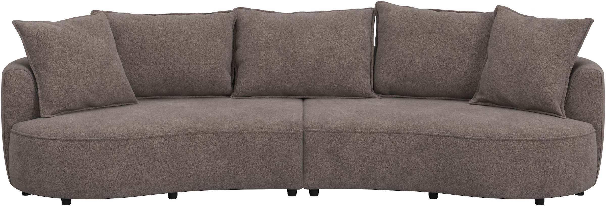 OTTO home Loungesofa »Sana, Bigsofa, Megasofa, organische Form, Breite 296 cm« Loungesofa mit Wellenunterfederung