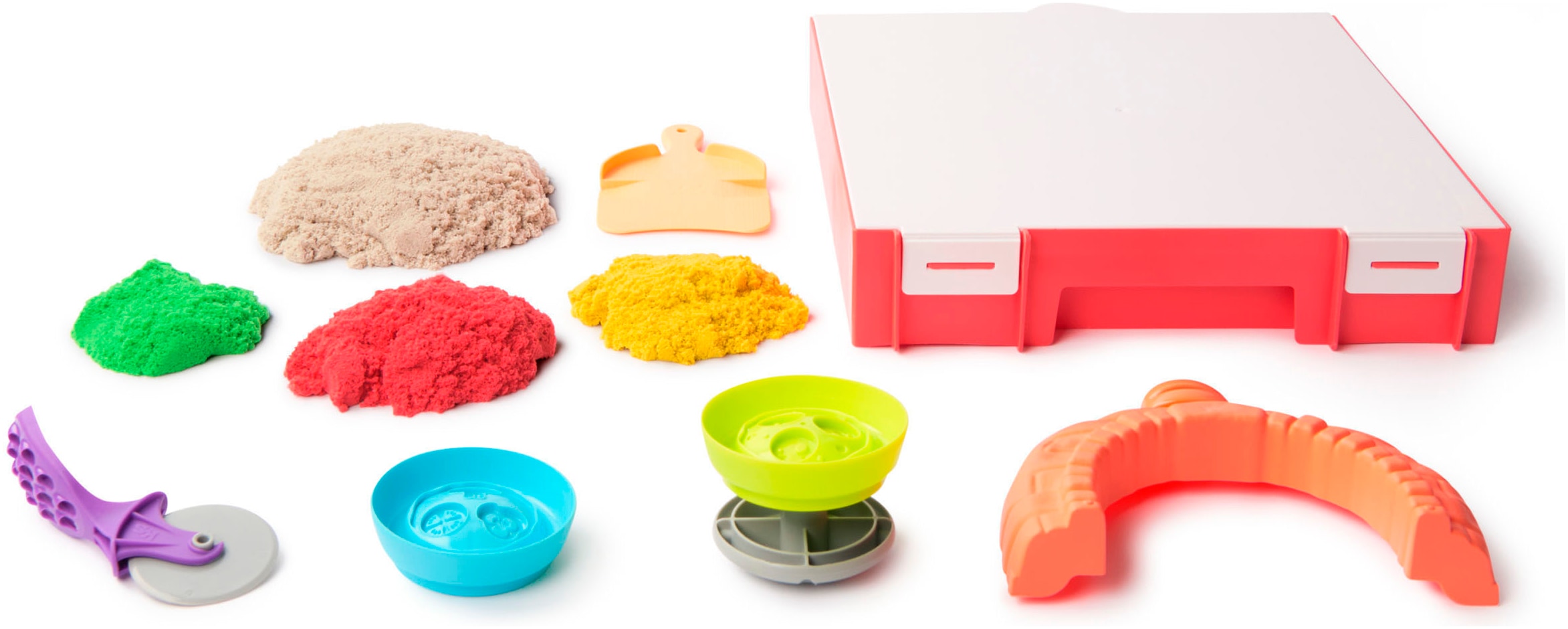 Spin Master Kreativset »Kinetic Sand Squish Pizza Set«