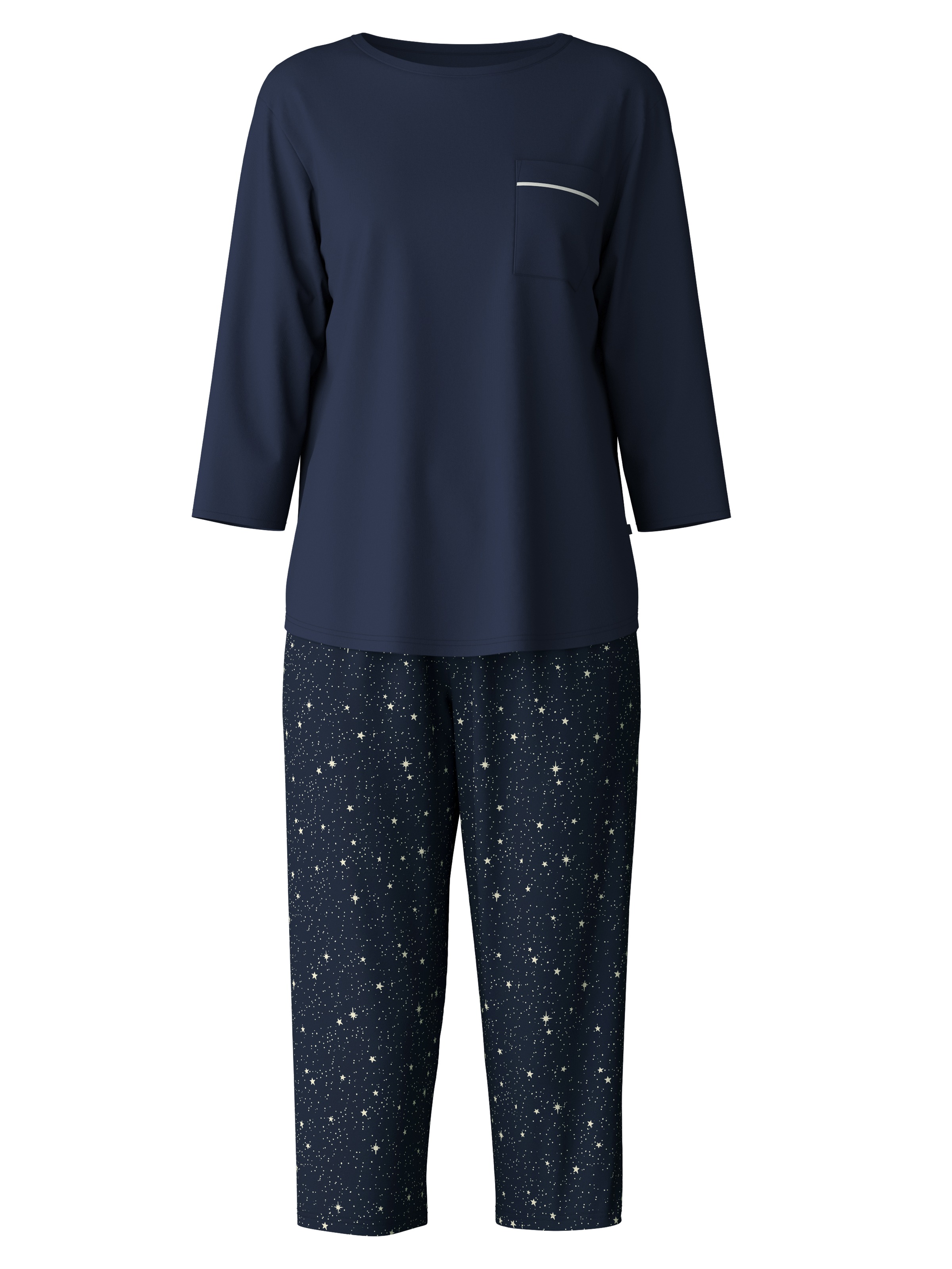CALIDA Pyjama "Sweet Dreams", (2 tlg.), 3/4-Länge, Rundhals, weich, Interlo günstig online kaufen