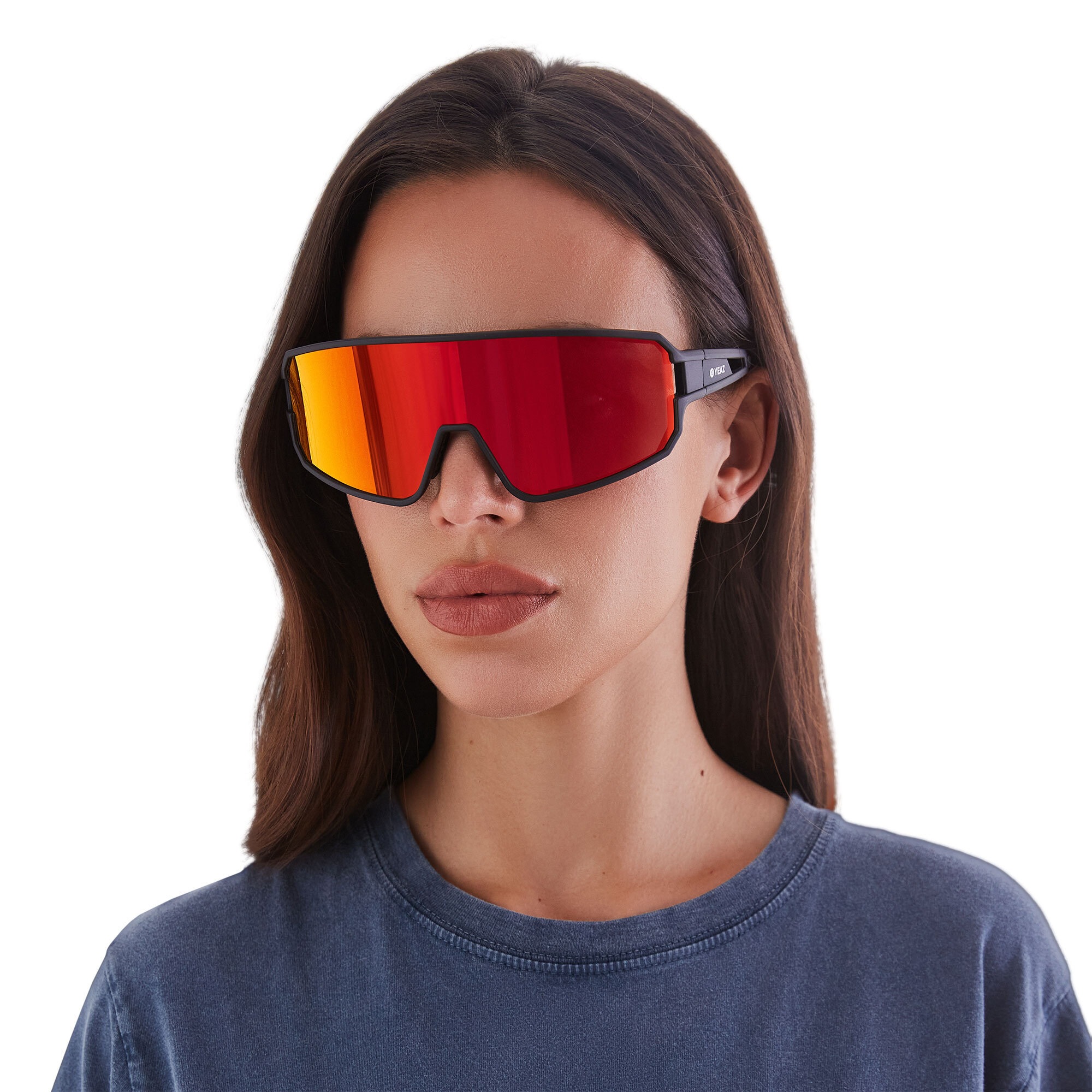 YEAZ Sportbrille »Sport-Sonnenbrille Black/Red SUNWAVE«