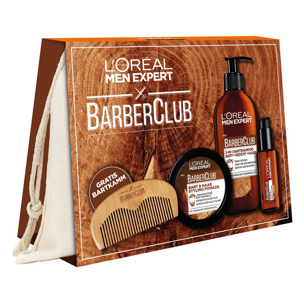 L'ORÉAL PARIS MEN EXPERT Bartpflege-Set »Barber Club Premium«, (5 tlg.)