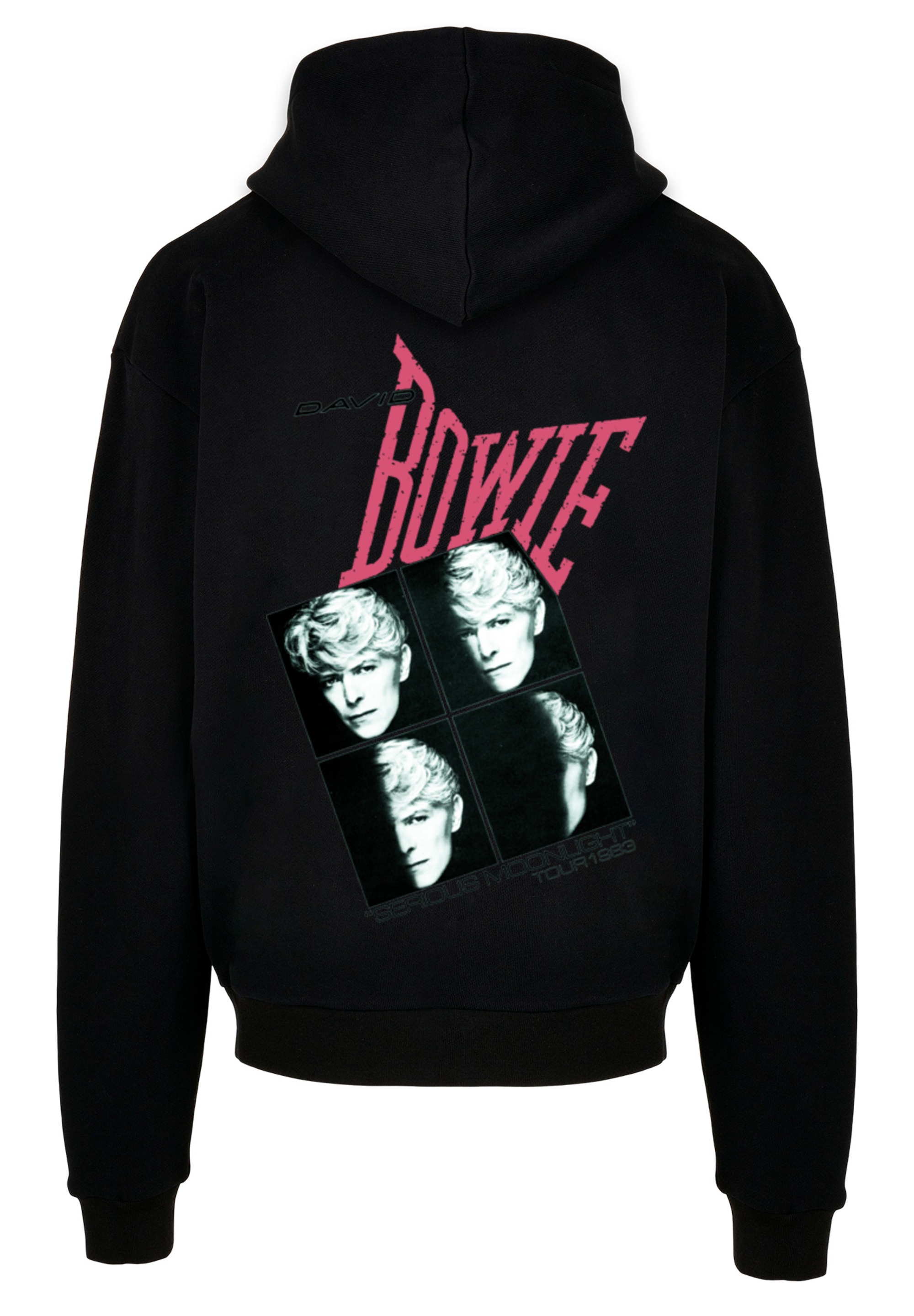 F4NT4STIC Kapuzenpullover »David Bowie Music Band Serious Moonlight Tour 83«, Print