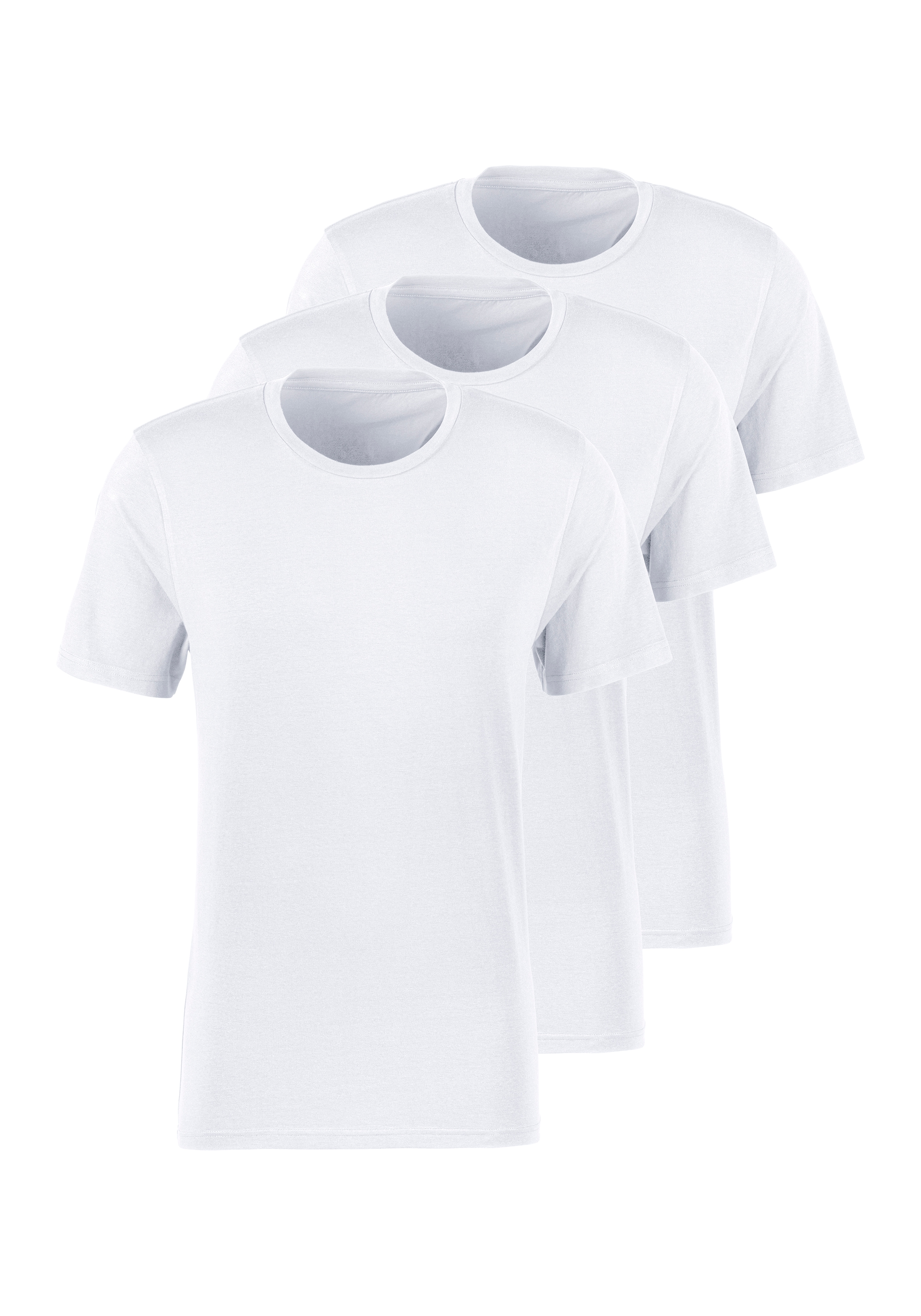 Bruno Banani T-Shirt Packung, 3 Stk. tlg. mit Rundhals-Ausschnitt günstig online kaufen