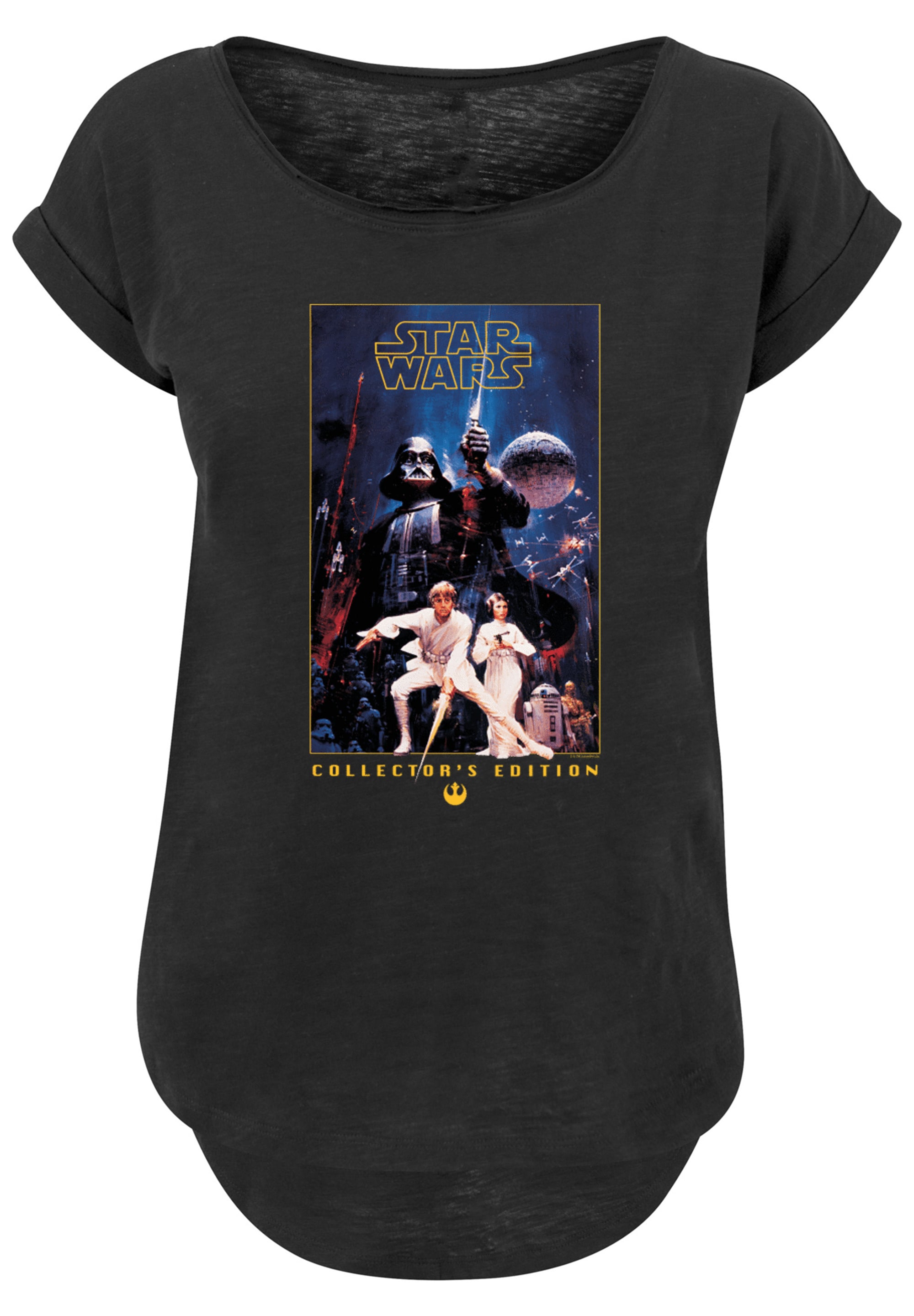 F4NT4STIC T-Shirt »Long Cut T-Shirt Star Wars Collectors Edition«, Damen,Premium Merch,Lang,Longshirt,Bedruckt