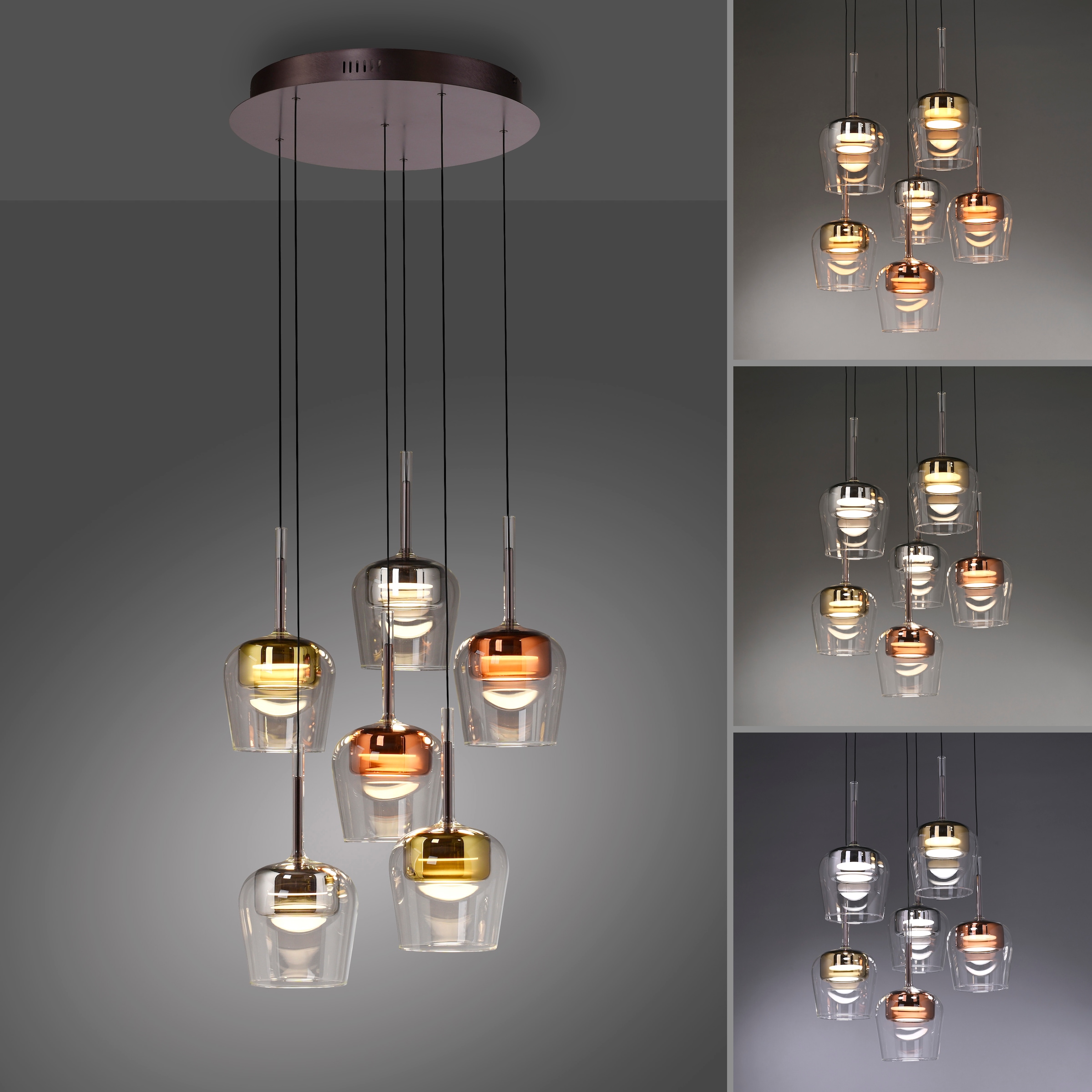 Neuhaus Q SMART HOME LIGHTS LED Pendelleuchte »Q-KON« LED-Board 1 Stk. warmweiß - kaltweiß
