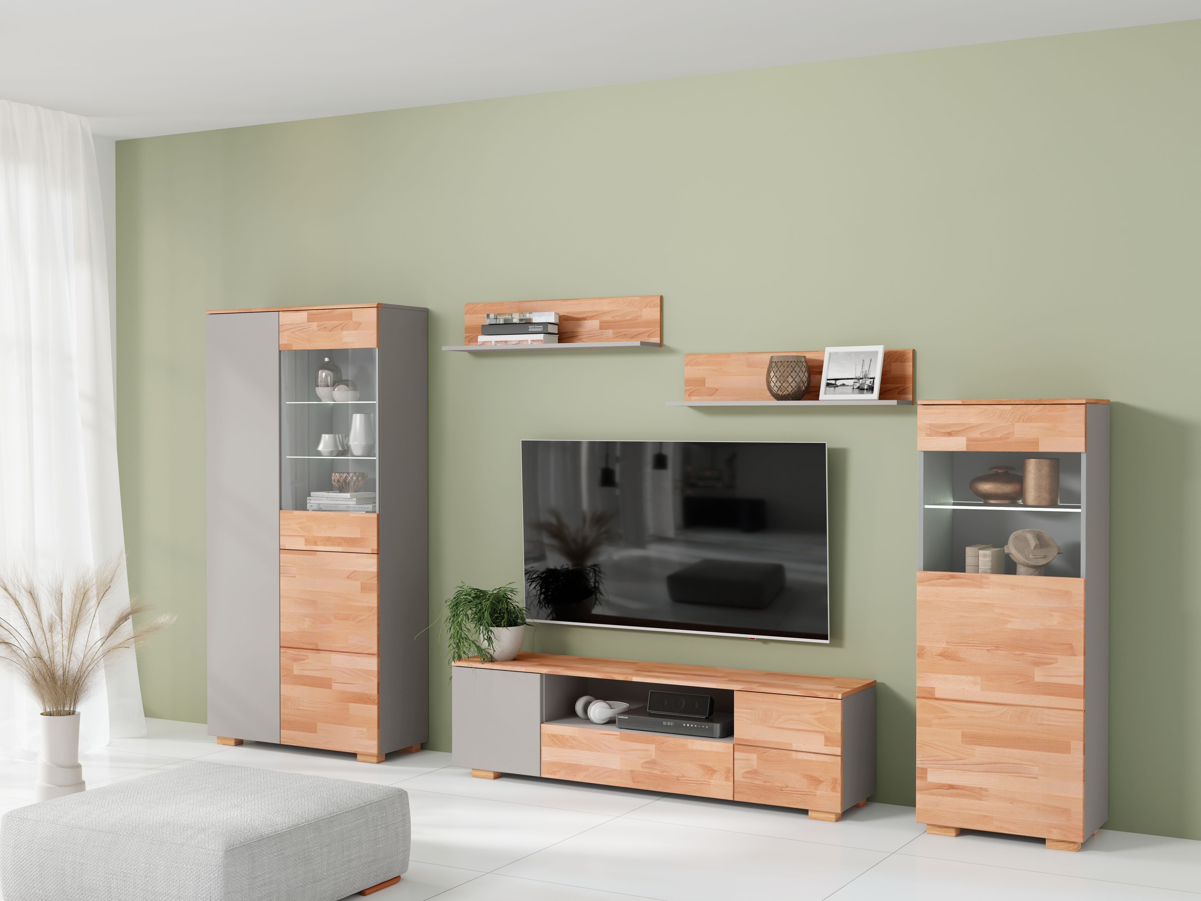 Home affaire Wohnwand, (5 St.), schöne moderne Optik