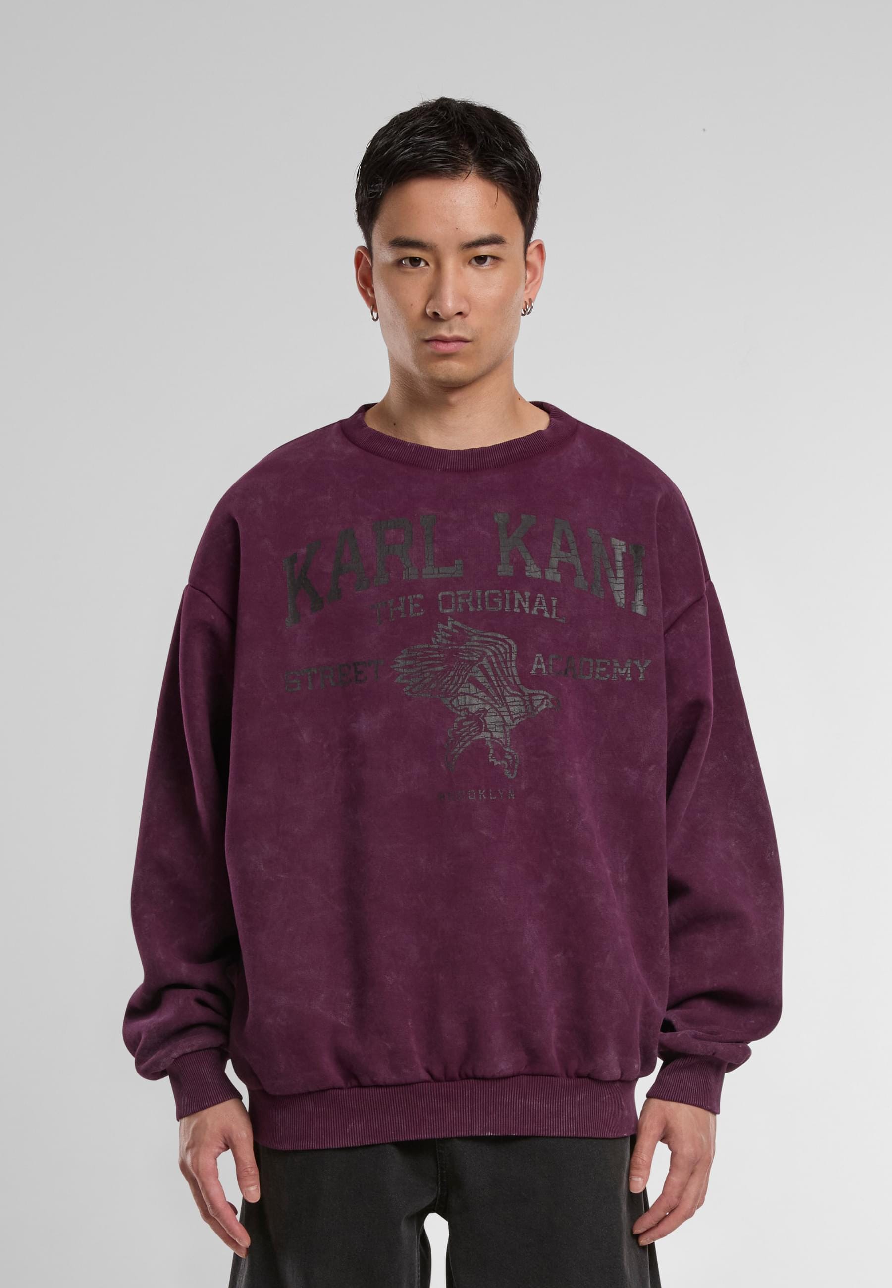 Karl Kani Rundhalspullover »Karl Kani Karl Kani Kani Street Academy Washed OS Crew«, (1 tlg.)
