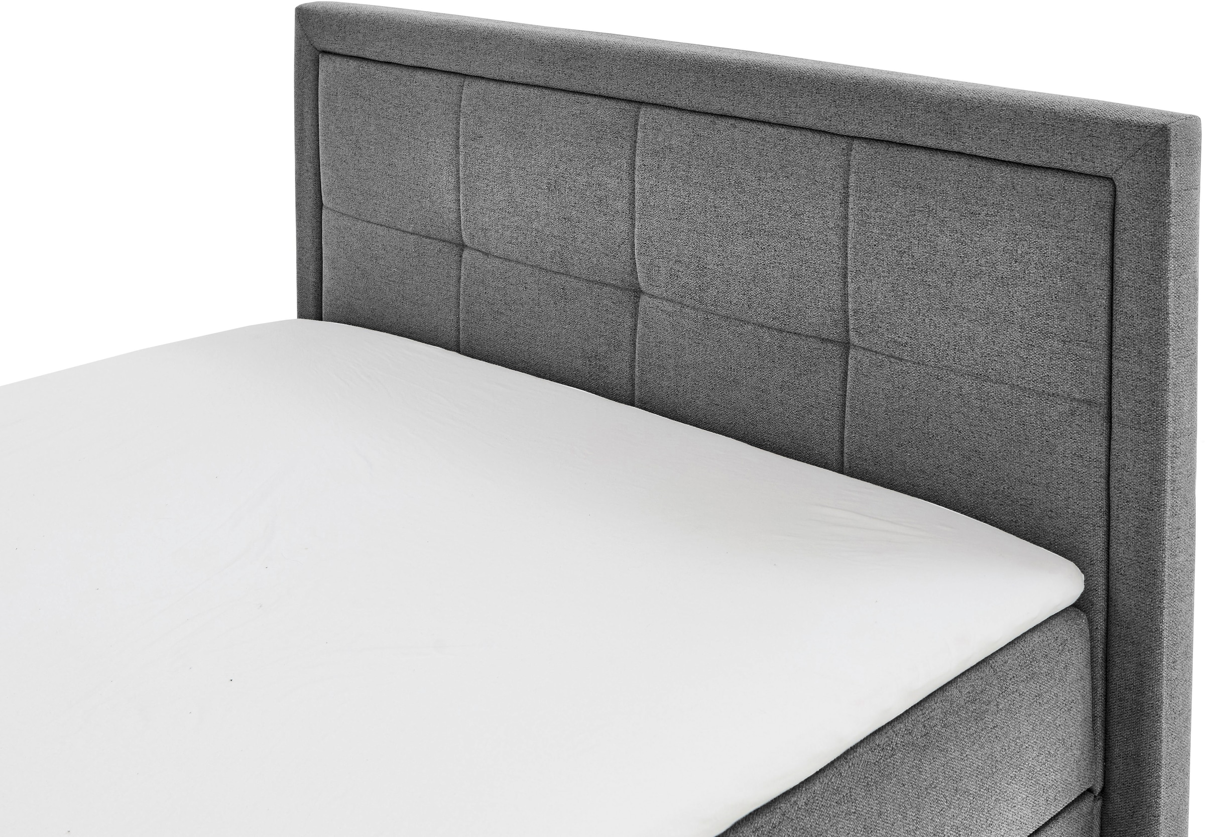 Home affaire Boxbett »Fergus inkl. Bettkasten und Topper, Breite 120cm« mit Metallfuß in Chromoptik