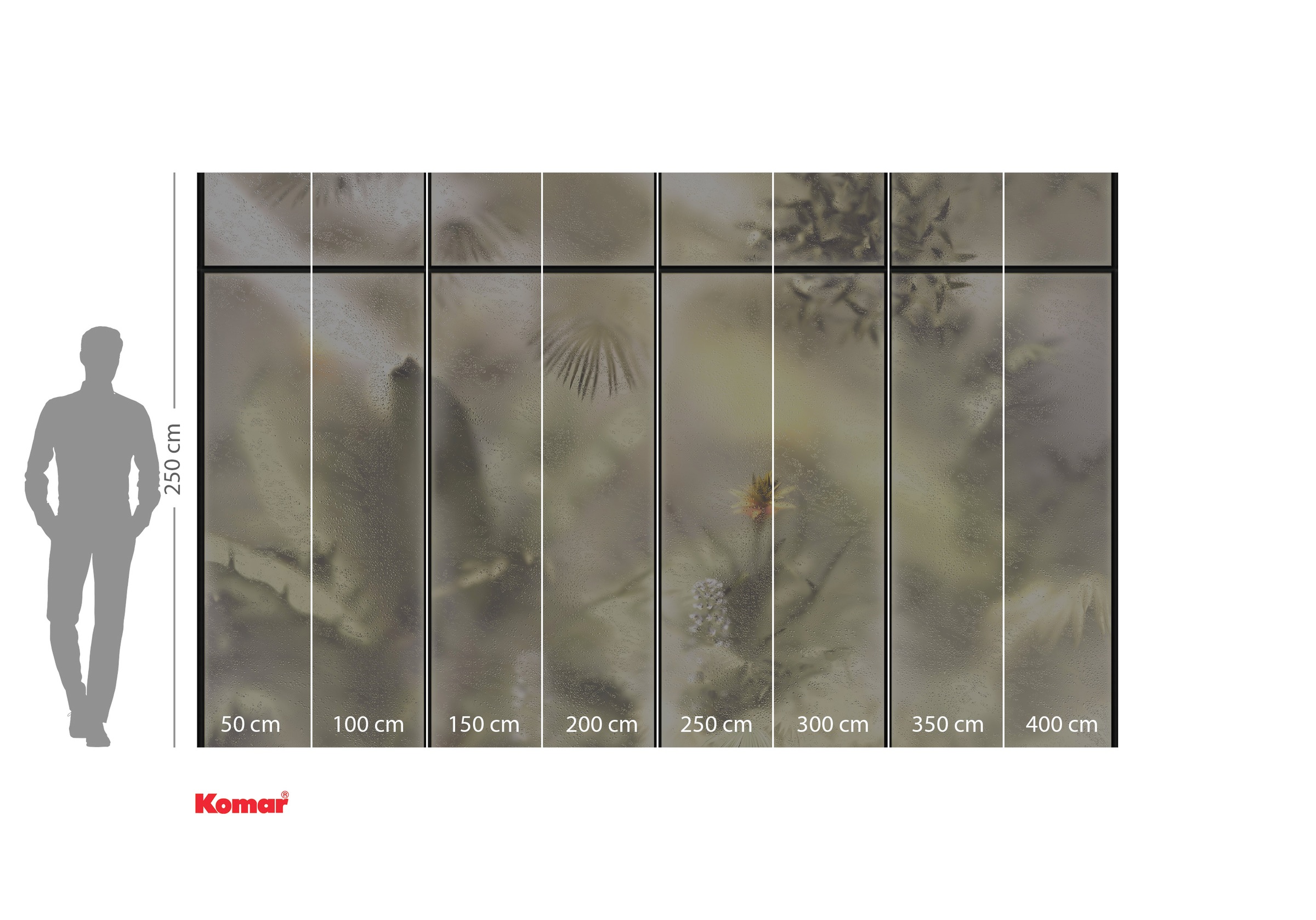Komar Fototapete »Digitaldruck Vlies - Casa Cabina - Größe 400 x 250 cm«, bedruckt-floral-geblümt-gemustert-tropisch, Wohnzimmer, Schlafzimmer