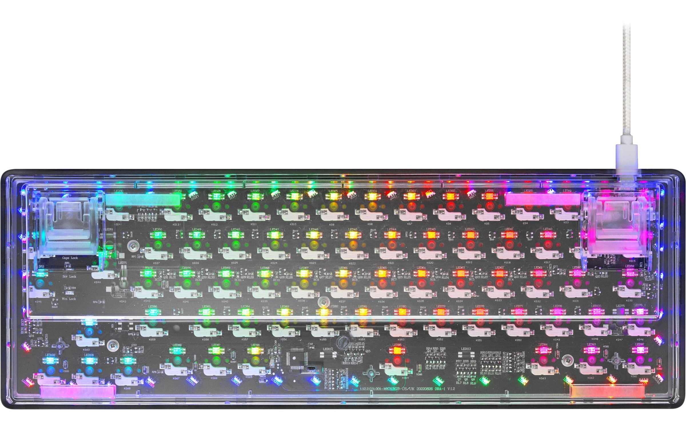 DELTACO Gaming-Tastatur »GAM-160-T-CH Weiss« ()