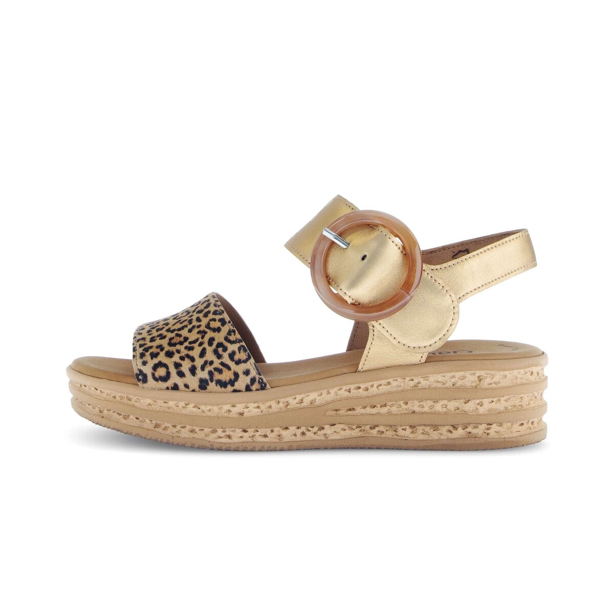 Gabor Plateausandaletten »Plateau Sandale Materialmix Leder«