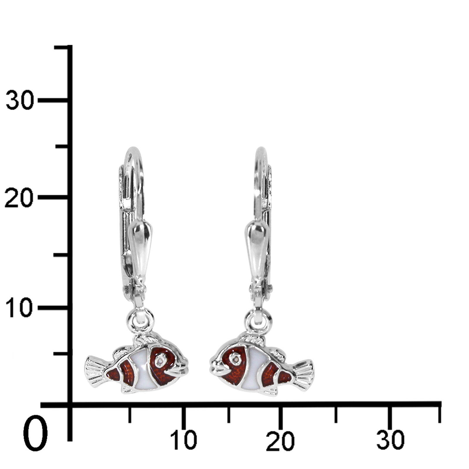 OSTSEE-SCHMUCK Paar Ohrhänger »Ostsee-Schmuck Ohrhänger kleiner Fisch Ohrhänger kleiner Fisch«, (2 tlg.)