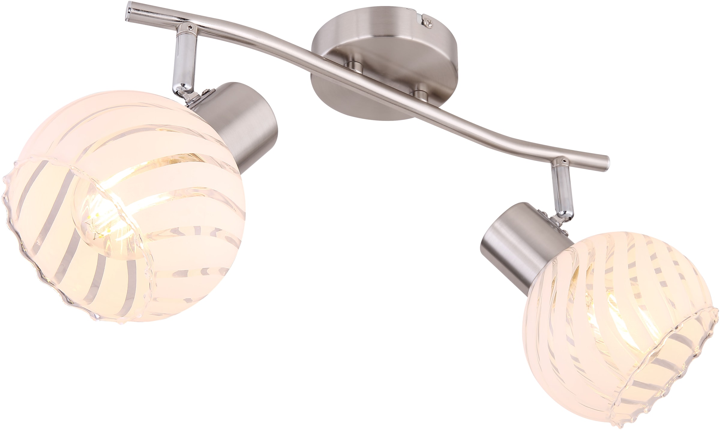 GLOBO LIGHTING Deckenstrahler »WILLY«, Leuchtmittel E27 | ohne Leuchtmittel, Deckenstrahler/Glas klar/Flur/Wohnzimmer