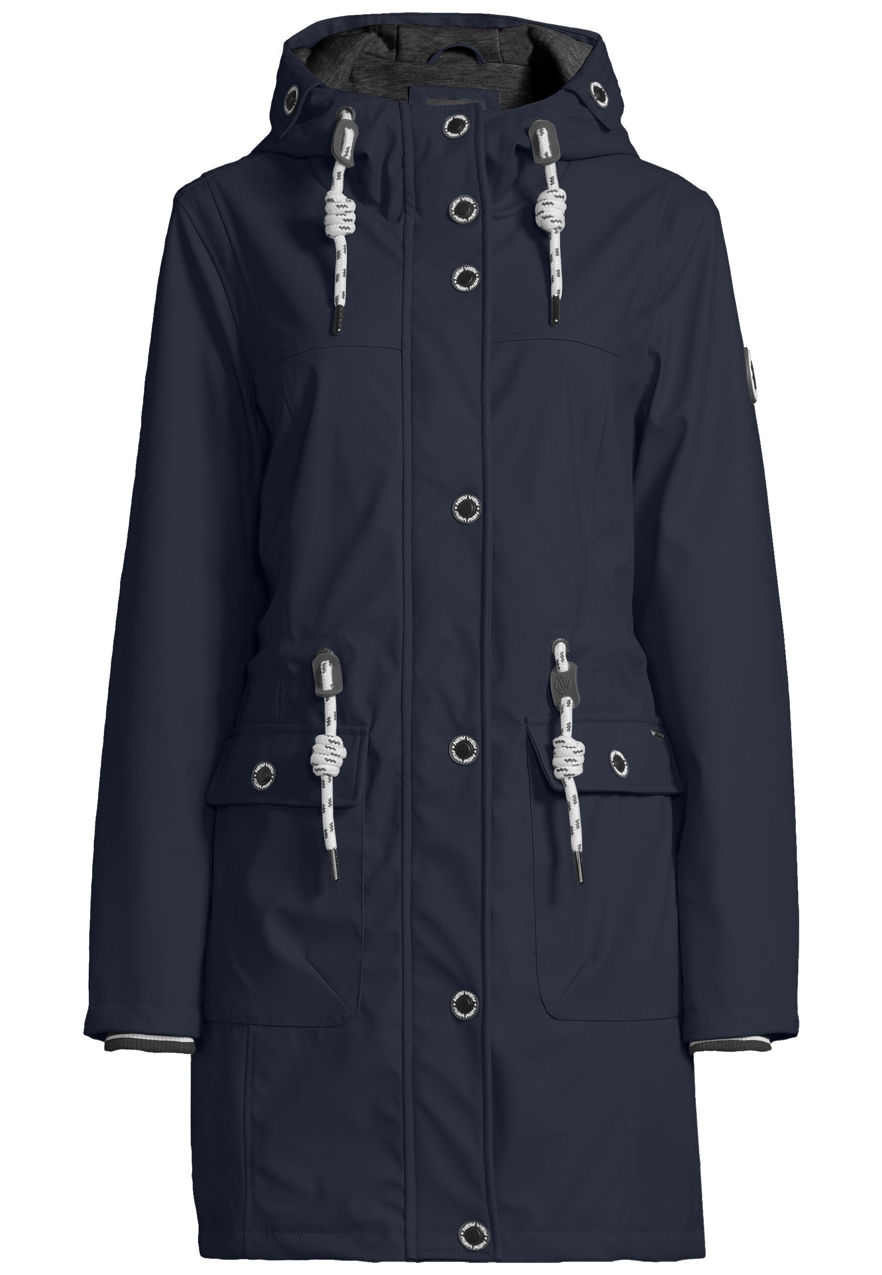 New View Regenjacke "Lillie" mit Kapuze mit weitenregulierbarer Kapuze