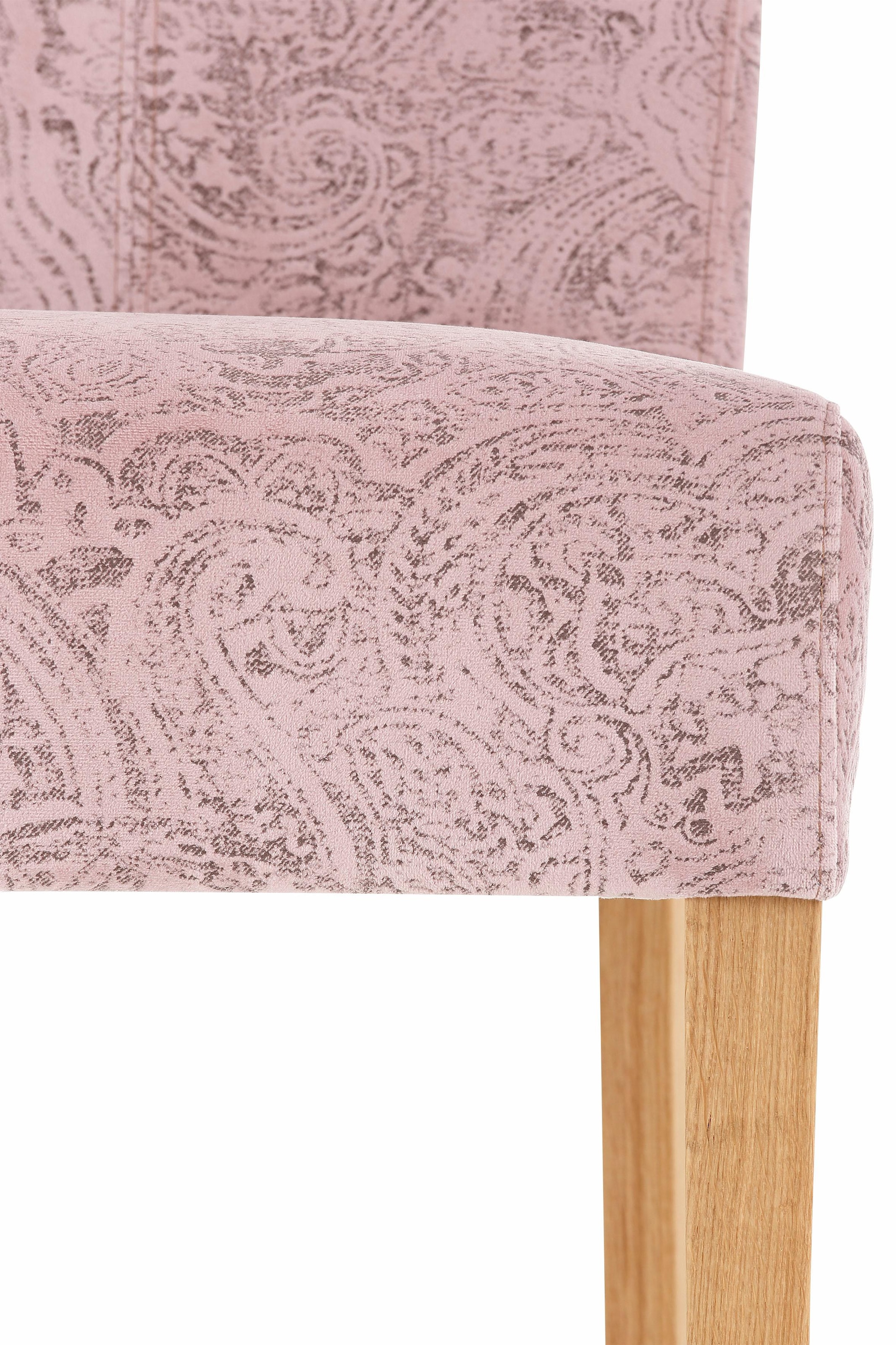 Home affaire Esszimmerstuhl »Queen Polsterstuhl BESTSELLER«, (Set), 6 St., Luxus-Microfaser, verschiedene Bezüge, Gestell Massivholz