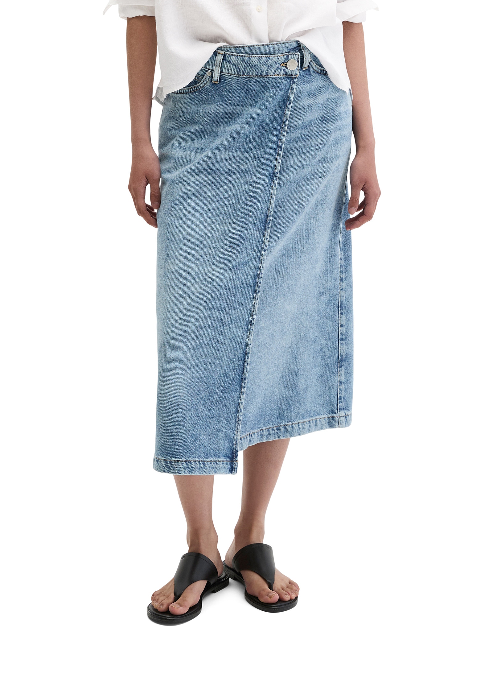 Marc OPolo Jeansrock "aus Lyocell-Leinen-Baumwolle-Mix" günstig online kaufen