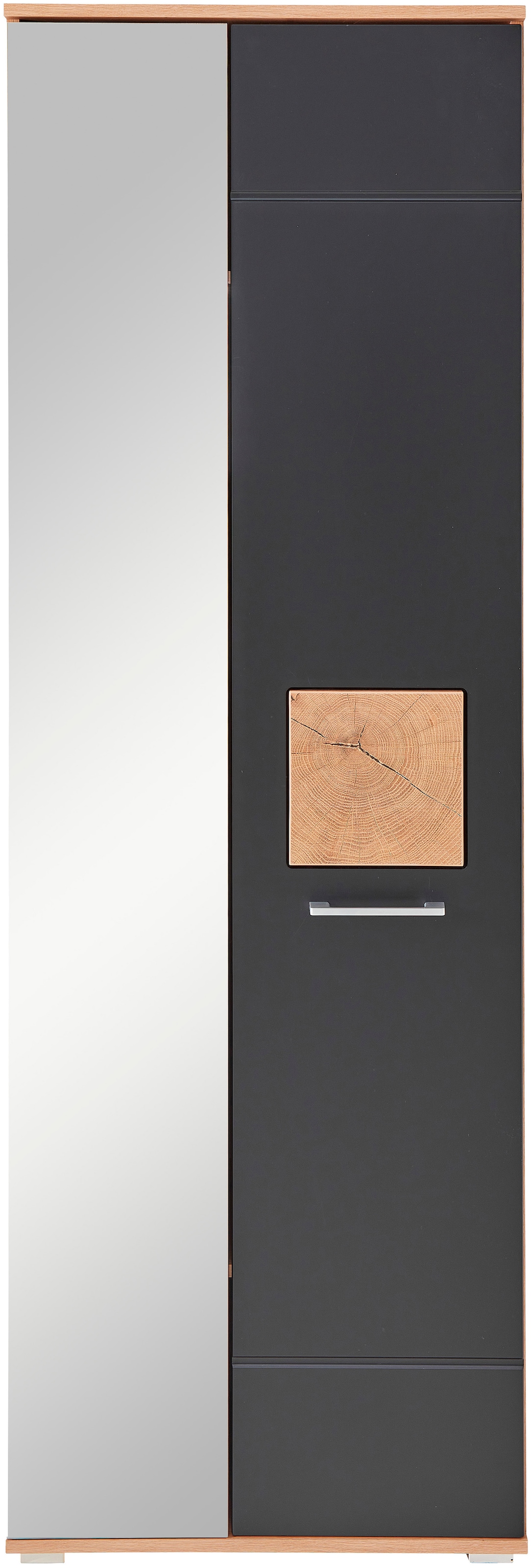 Innostyle Garderobenschrank »Fun Garderobenschrank, 65x195x38cm (B/H/T)«, (1 St.), 2 türig, 3 Einlegeböden, Softclose, ABS Kantenschutz