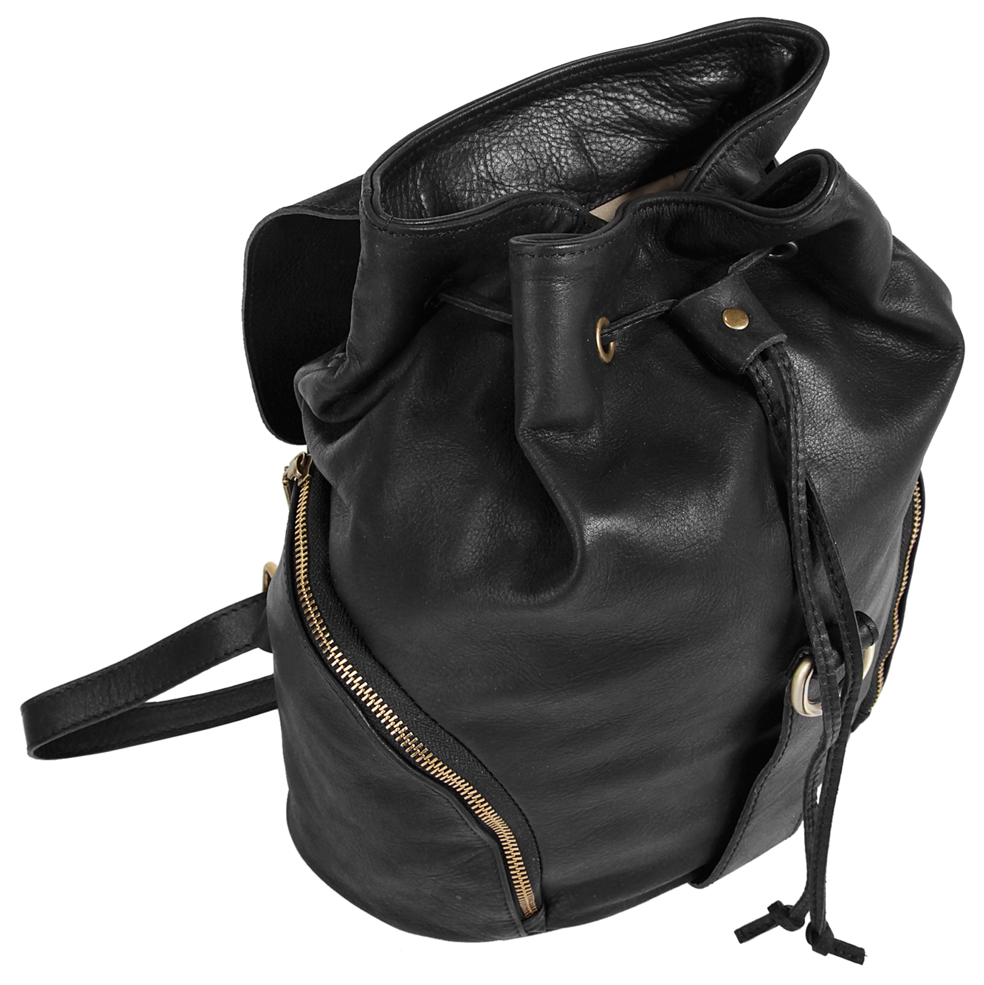 forty° Cityrucksack, echt Leder, Made in Italy