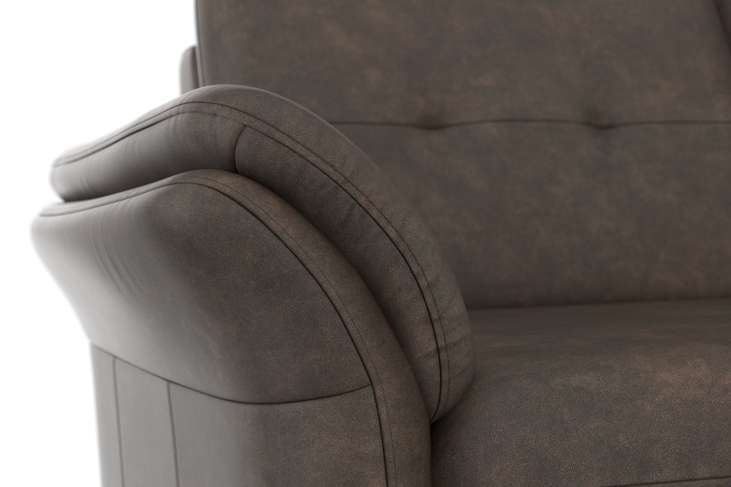 sit&more 3-Sitzer »Göteborg«, inklusive Sitztiefenverstellung und Federkern
