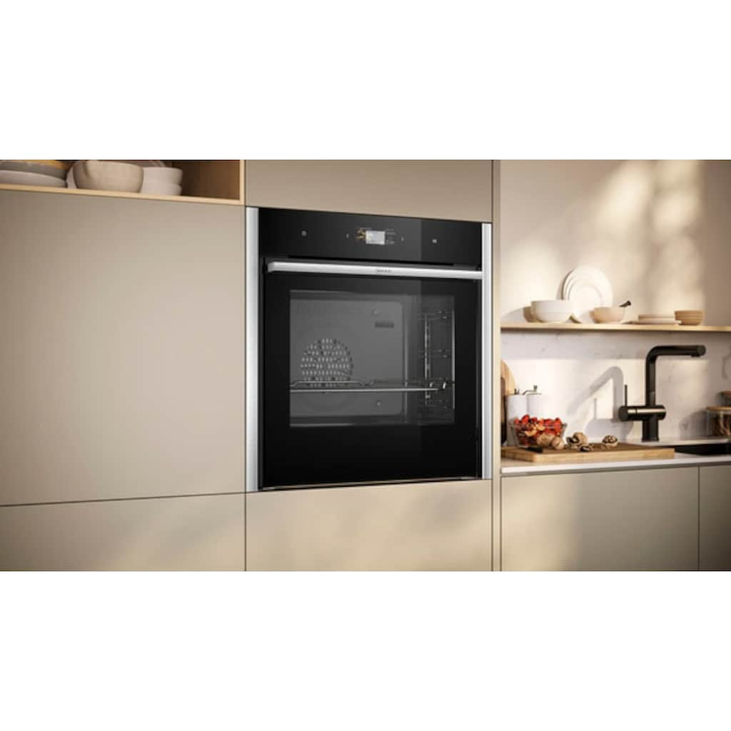 NEFF Einbaubackofen »B64CS31N0«, N 90, B64CS31N0, mit Teleskopauszug nachrüstbar, Hydrolyse