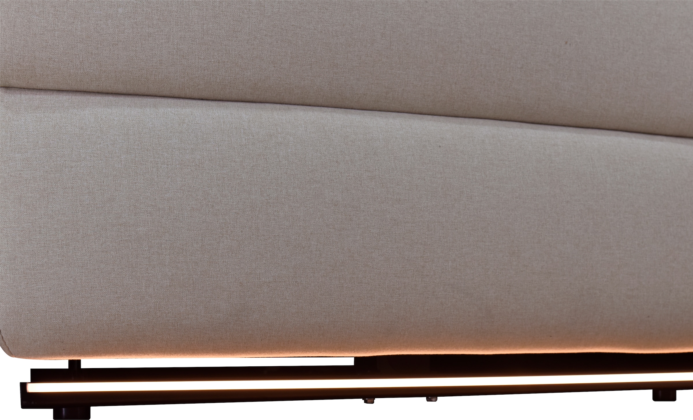 Places of Style Ecksofa »Pareli, L-Form, 259cm,m. Recamiere, Echtleder, Kunstleder, Webstoff«, man. o. elektr. Relaxfunktion, USB/Kopfteilverstellg u. LED