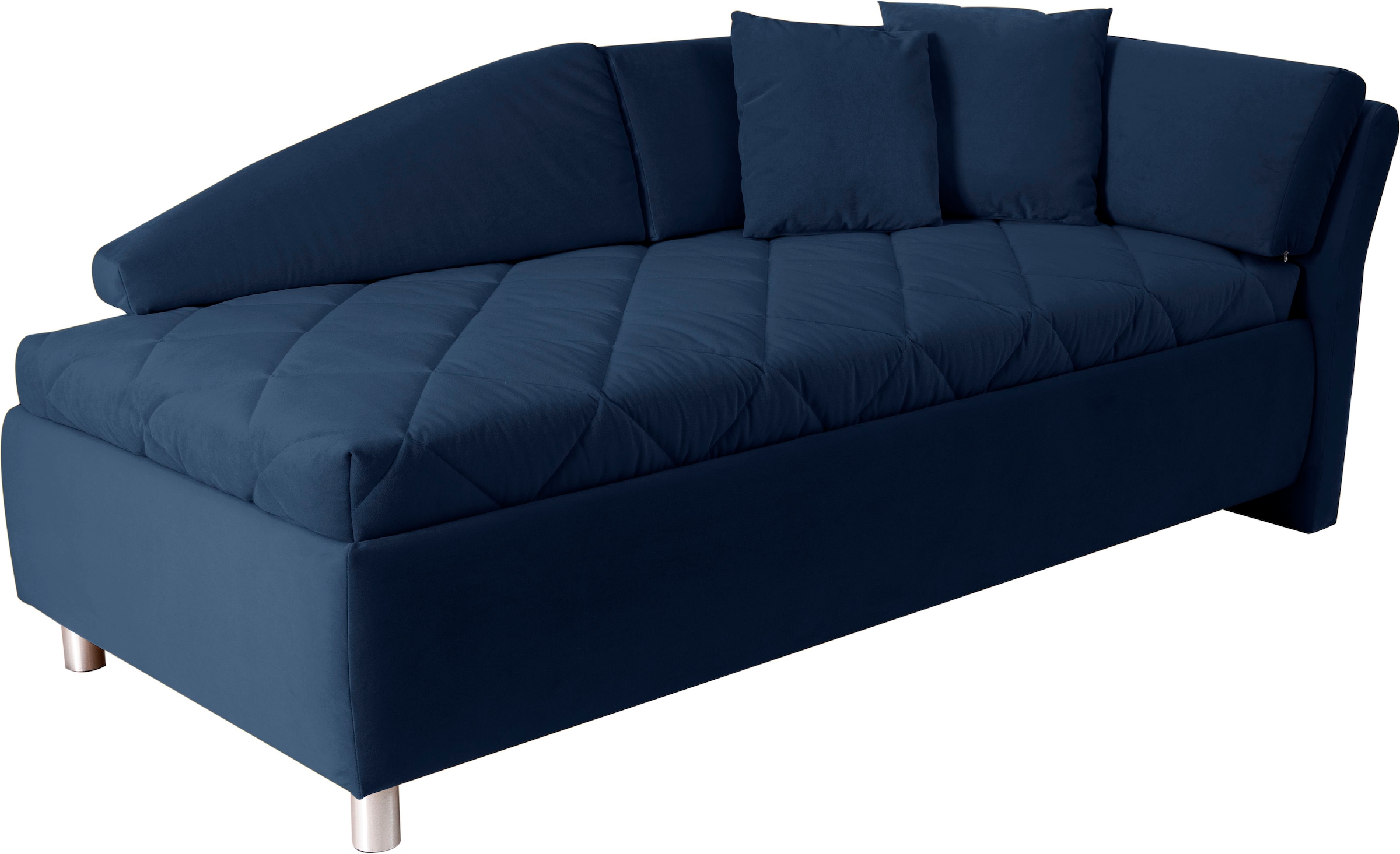 alina Schlafsofa »Lindsay«, Bettkasten, Zierkissen-Set aus: 2 Stk. 40x40cm, 1 Stk. 30x30cm