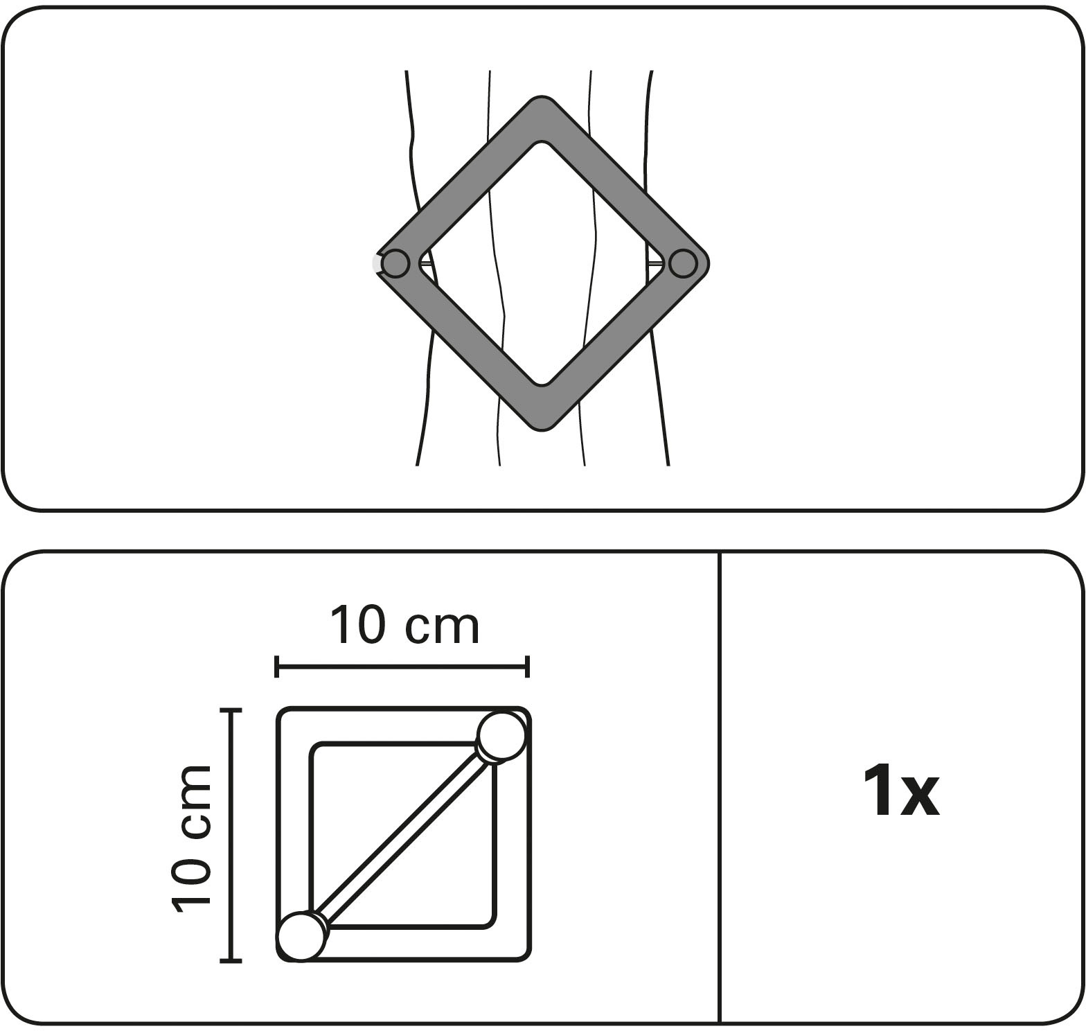 Thumbnail - GARDINIA Dekoklammer "Dekospange Raute", (1 St.), zur einfachen Befestigung und Dekoration